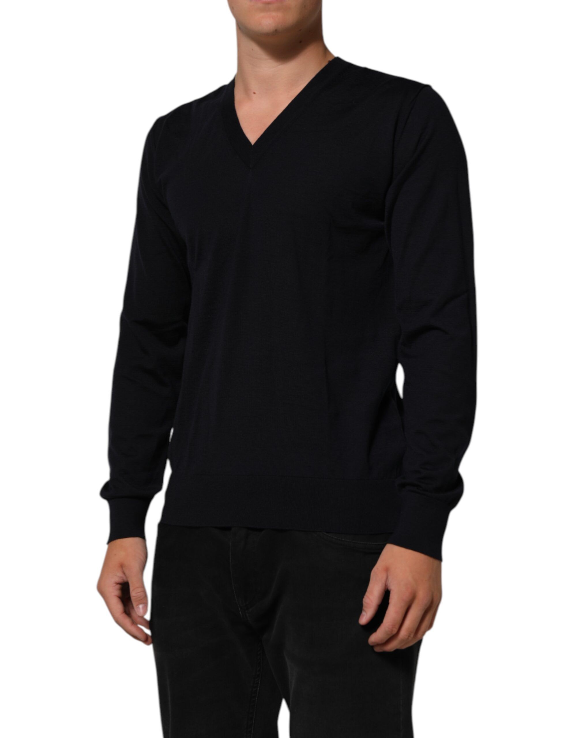 Cashmere Knit V-Neck Pullover Men's Sweater (Pre-Owned) - Dolce & Gabbana - Modalova