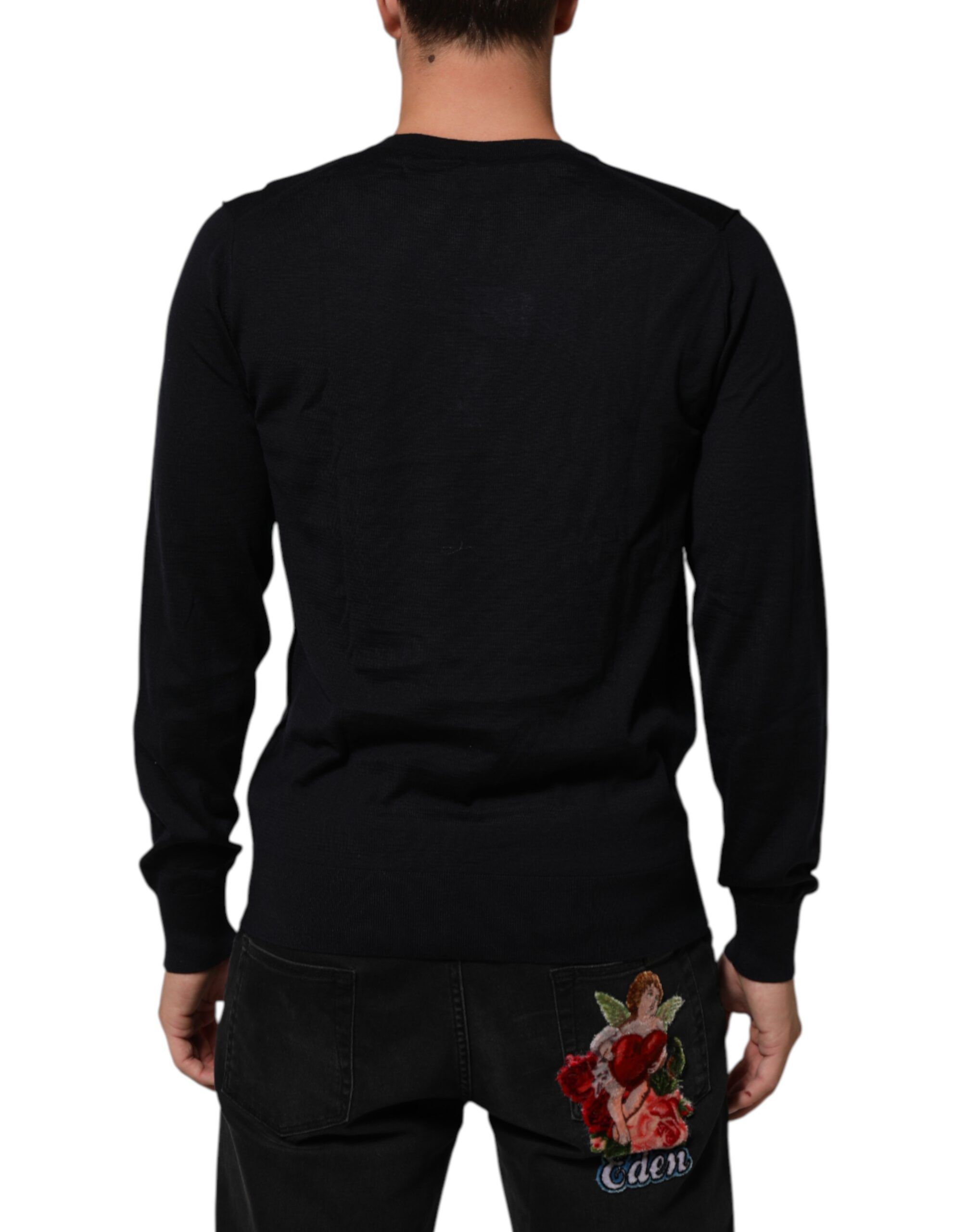 Cashmere Knit V-Neck Pullover Men's Sweater (Pre-Owned) - Dolce & Gabbana - Modalova