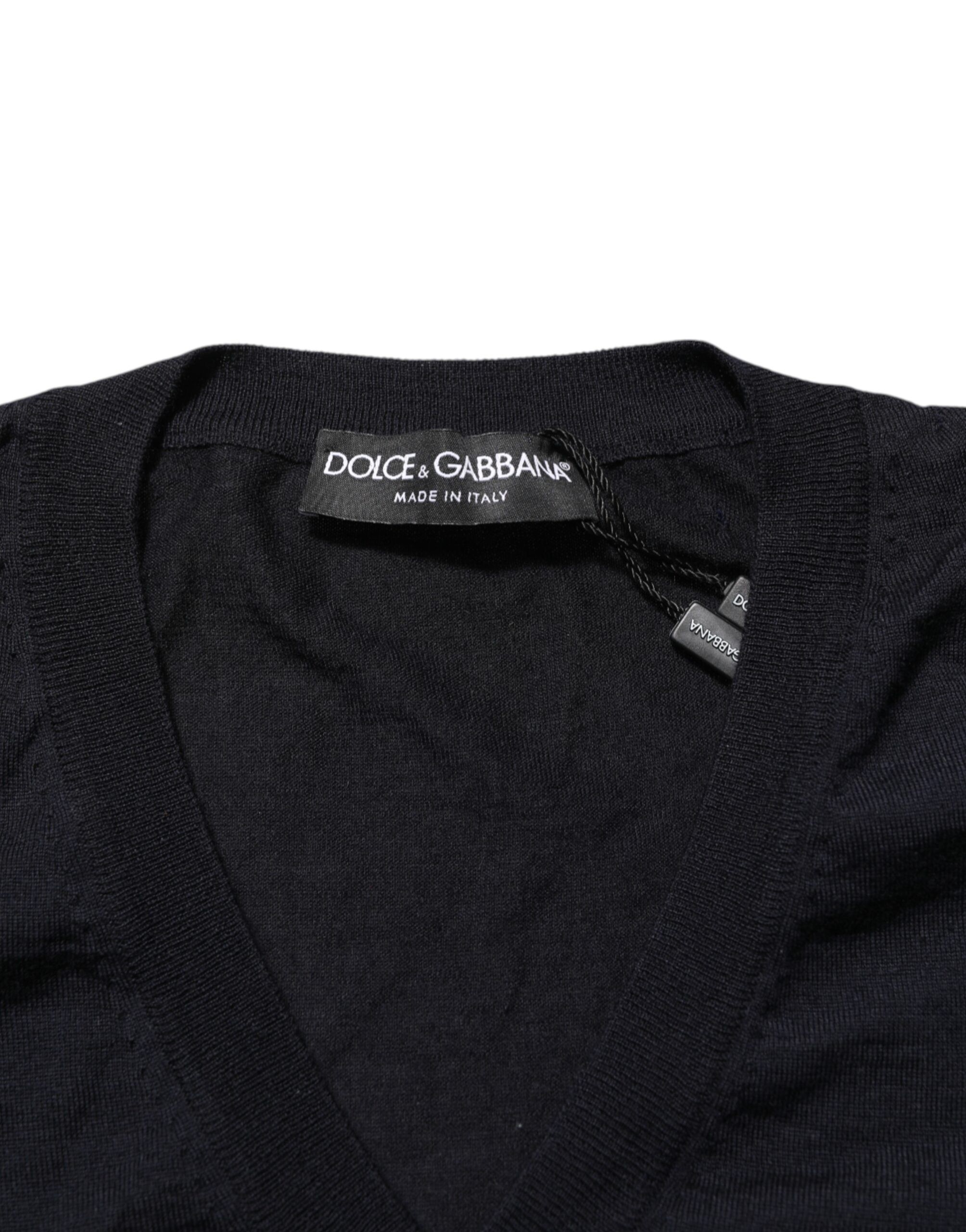 Cashmere Knit V-Neck Pullover Men's Sweater (Pre-Owned) - Dolce & Gabbana - Modalova