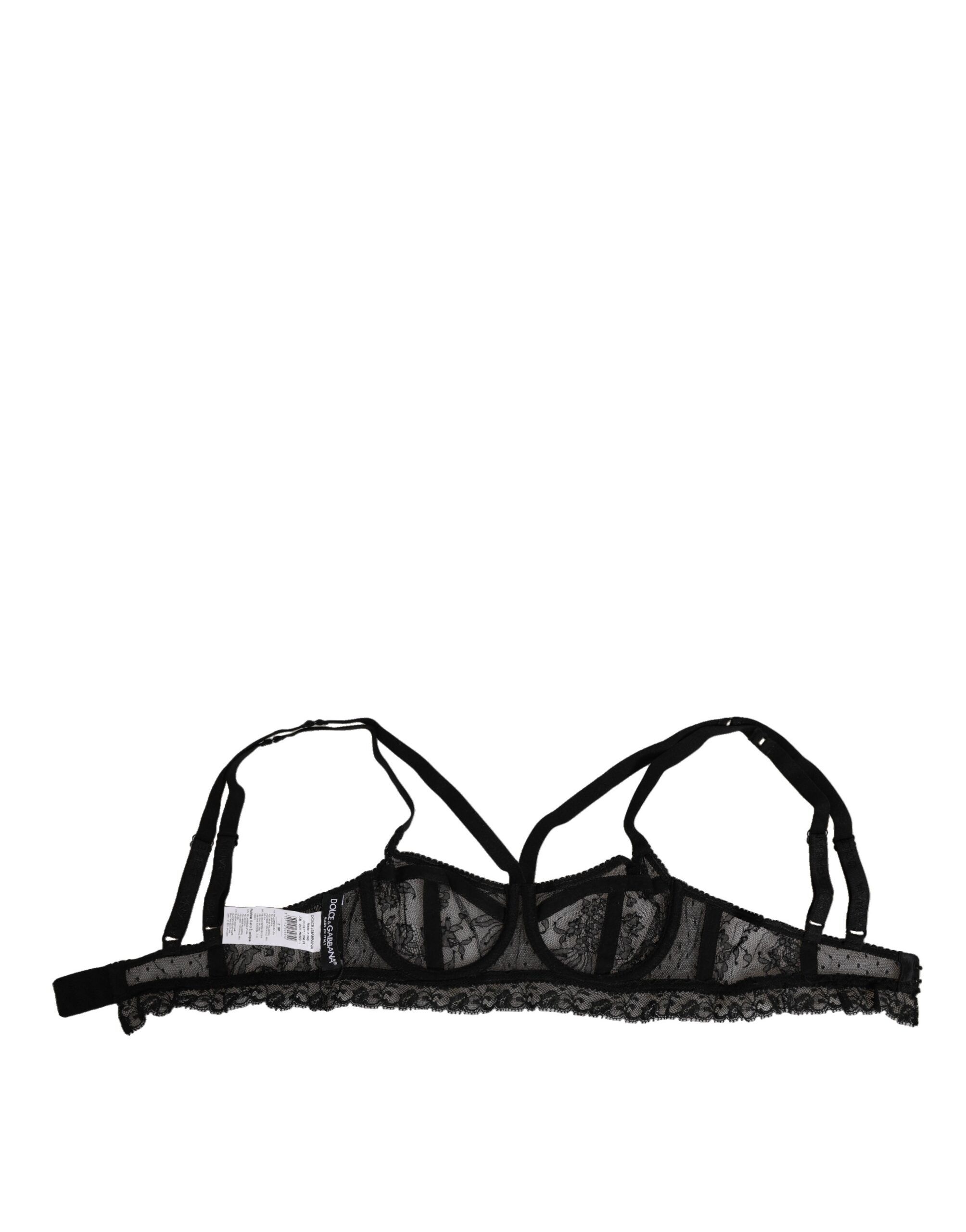 Floral Lace Nylon Balconcino Bra Women's Underwear - Dolce & Gabbana - Modalova