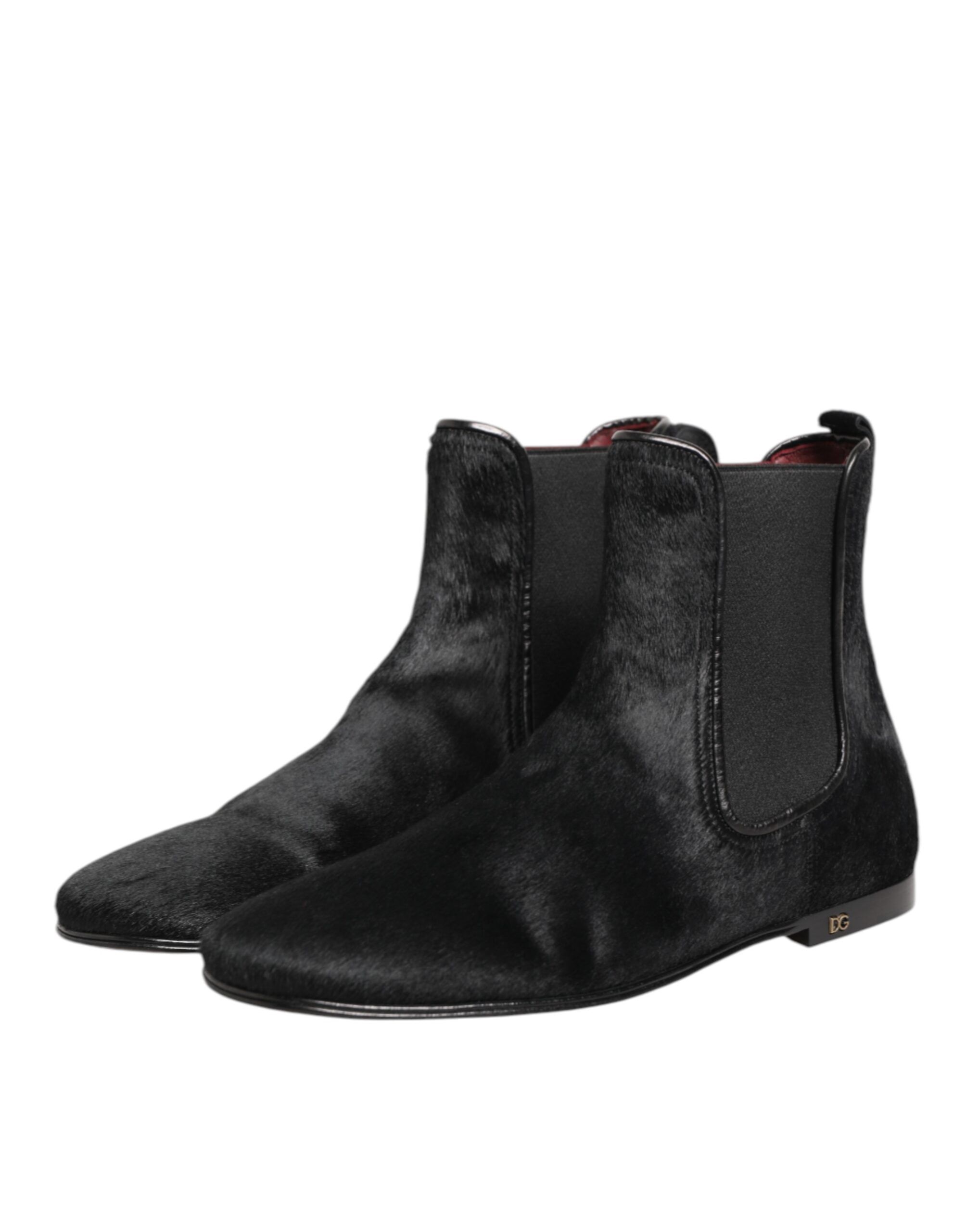 Leather Fur Men CHELSEA Boots Men's Shoes - Dolce & Gabbana - Modalova