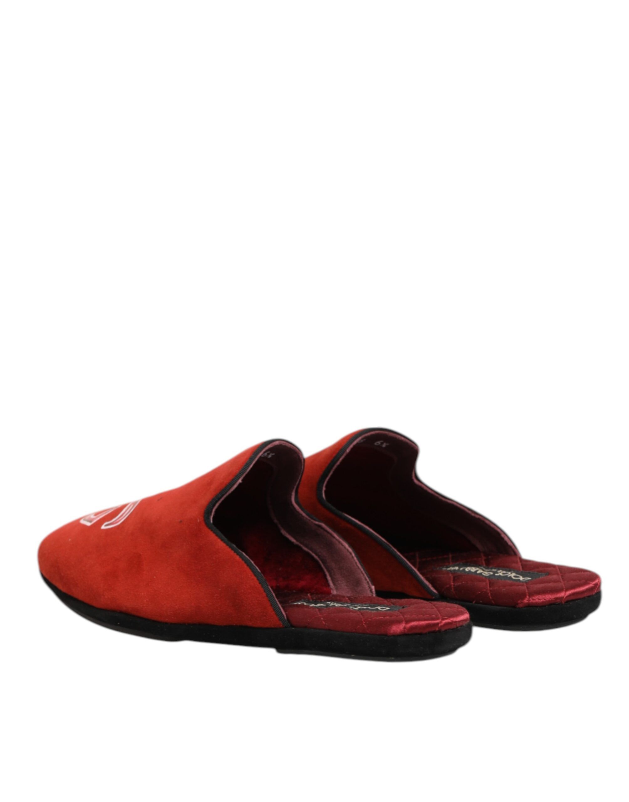 Suede DG King Men House Slippers Men's Shoes - Dolce & Gabbana - Modalova