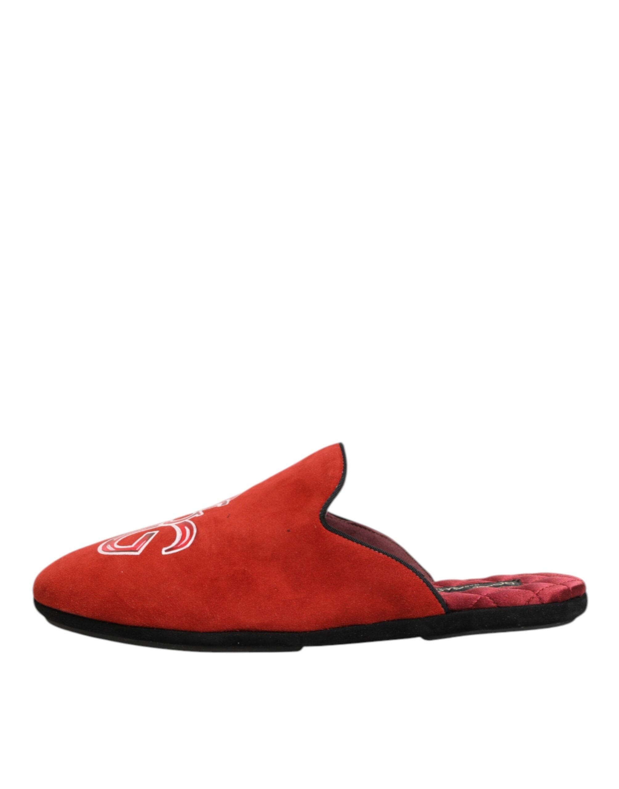 Suede DG King Men House Slippers Men's Shoes - Dolce & Gabbana - Modalova
