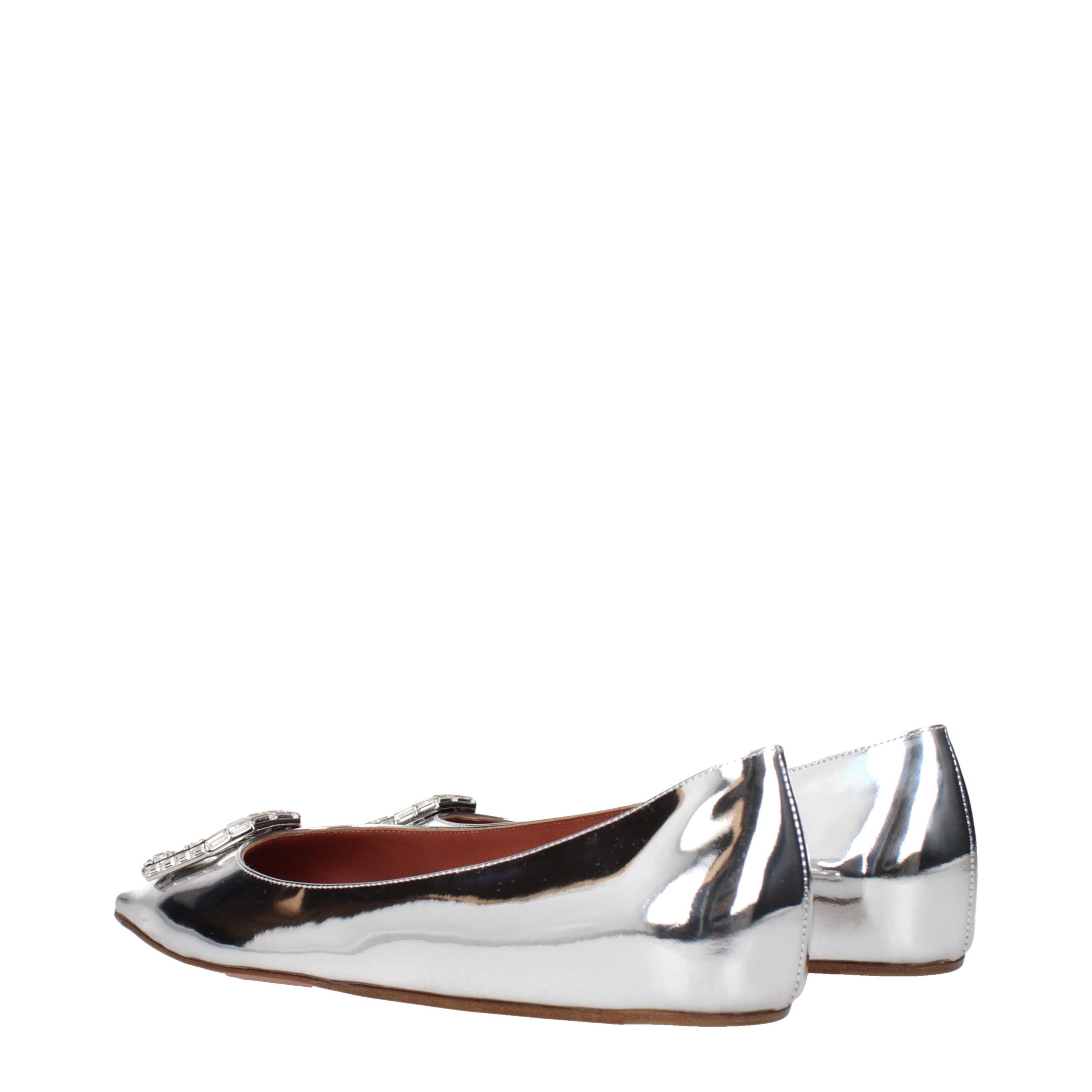 Leather Ballet Women's Flats - Amina Muaddi - Modalova