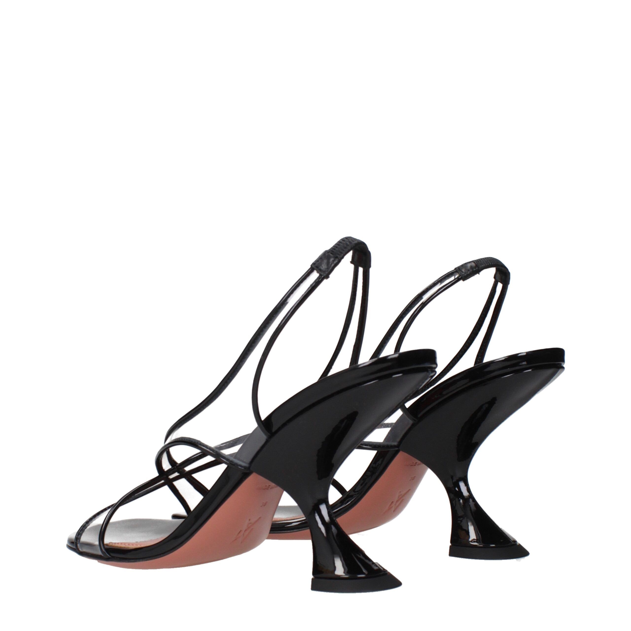Leather Stiletto Heel Women's Sandals - Amina Muaddi - Modalova