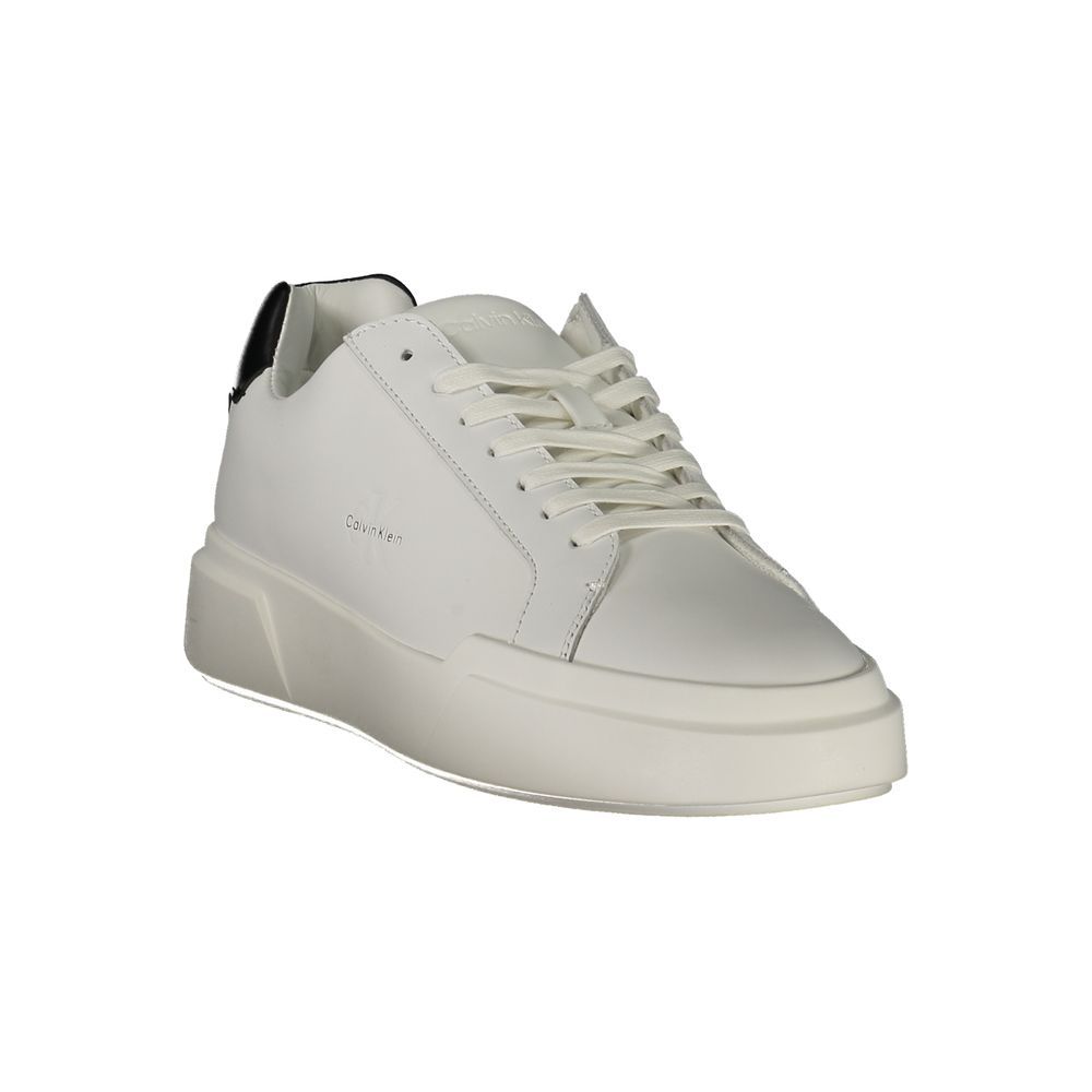 Bianco Leather Men Men's Sneaker - Calvin Klein - Modalova