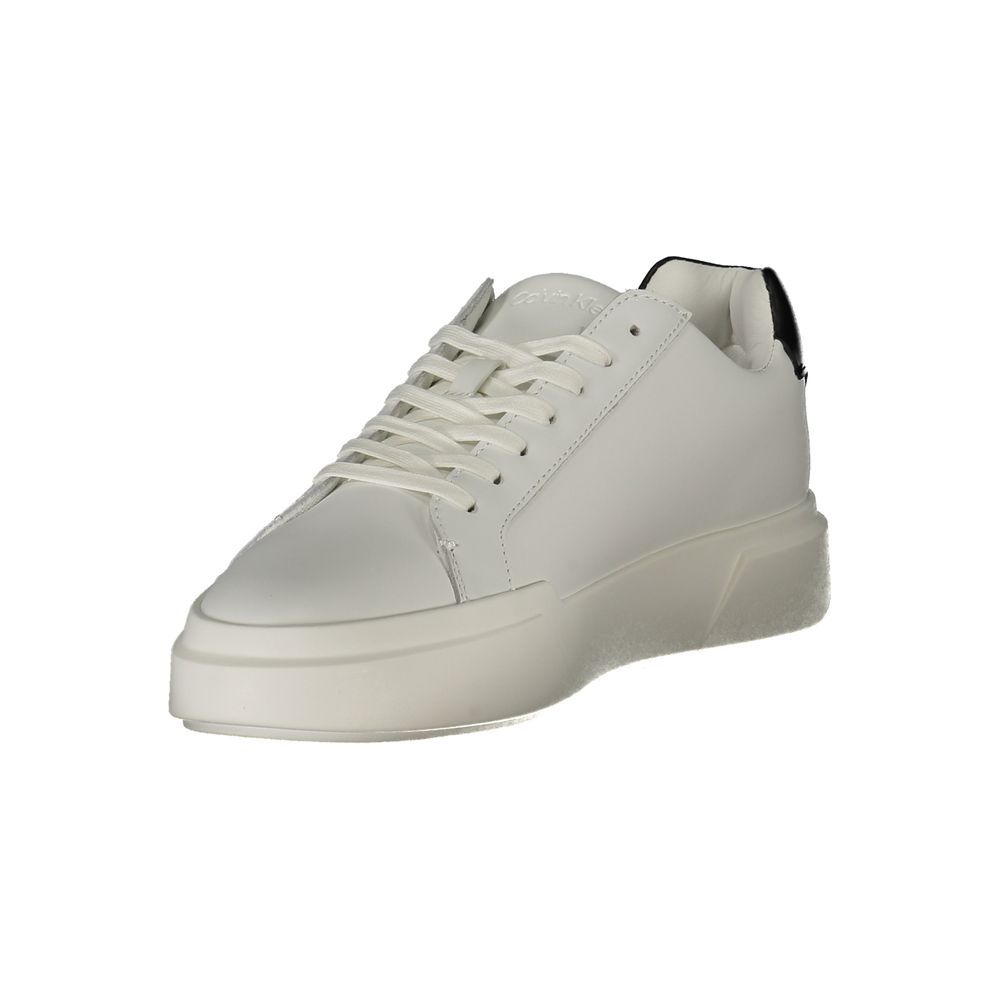 Bianco Leather Men Men's Sneaker - Calvin Klein - Modalova