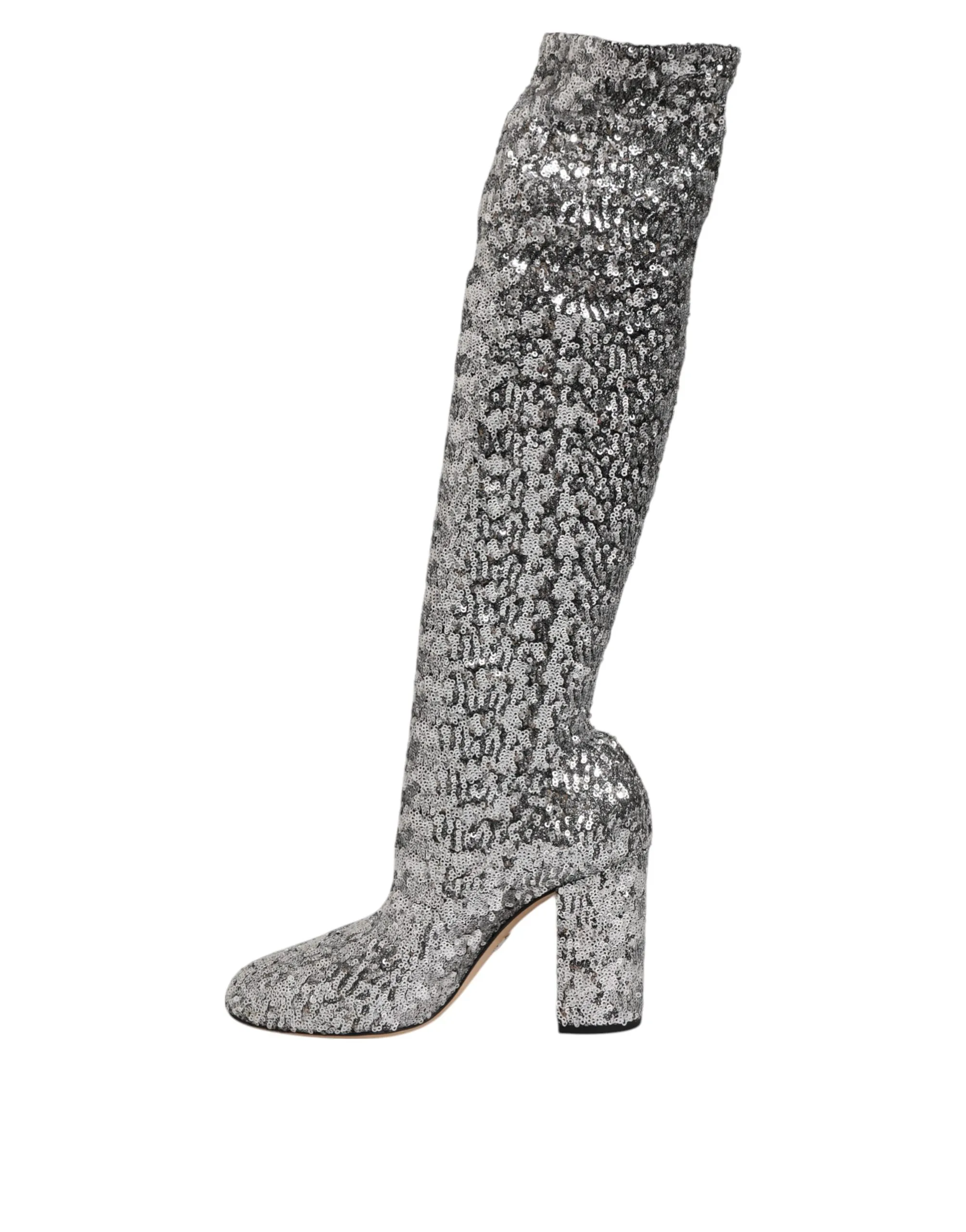 Sequins Glitter High Heel Boot Women's Shoes (Pre-Owned) - Dolce & Gabbana - Modalova