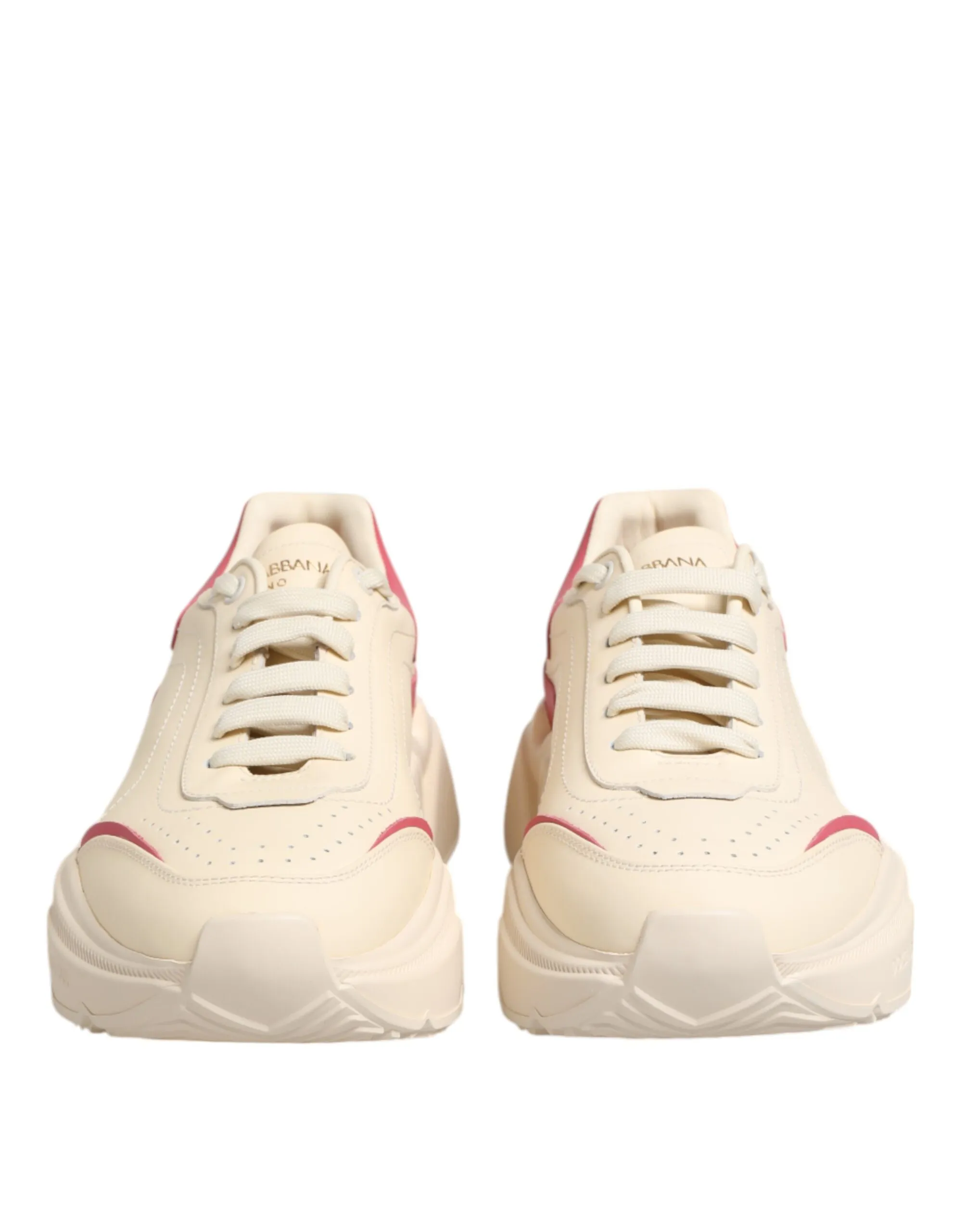 Pink Leather Daymaster Sneakers Women's Shoes (Pre-Owned) - Dolce & Gabbana - Modalova