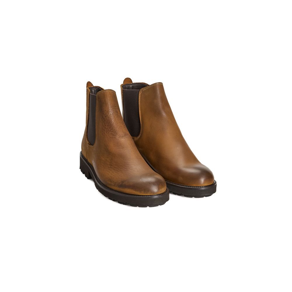 Calfskin Men Men's Boot - Roberto Pepe Luxury - Modalova