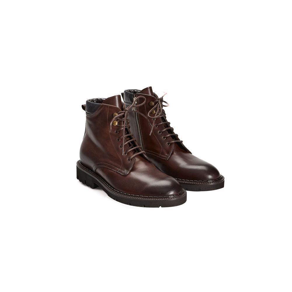Calfskin Men Men's Boot - Roberto Pepe Luxury - Modalova