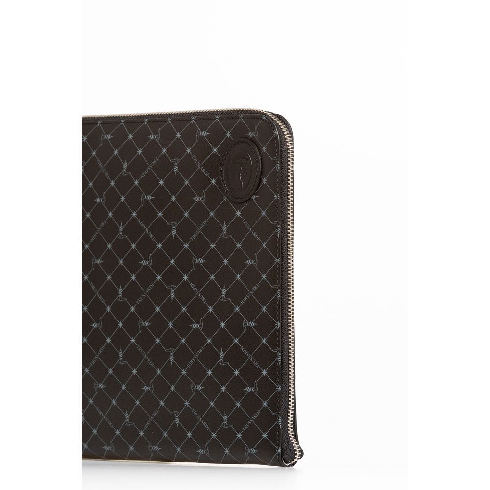 Leather Men Men's Clutch - Trussardi - Modalova