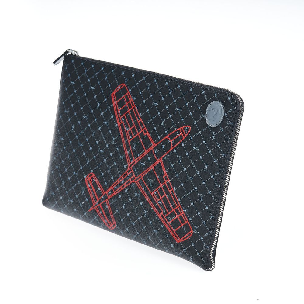 Leather Men Men's Clutch - Trussardi - Modalova