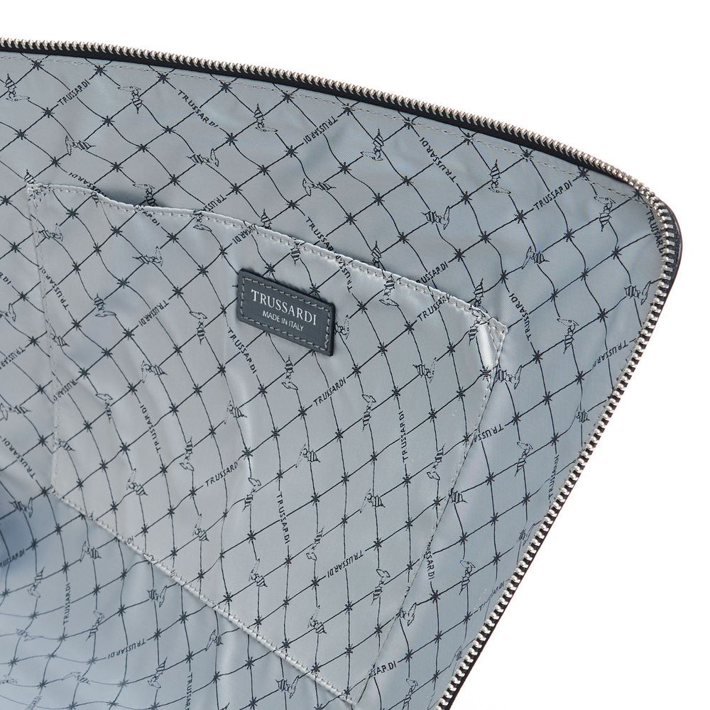 Leather Men Men's Clutch - Trussardi - Modalova