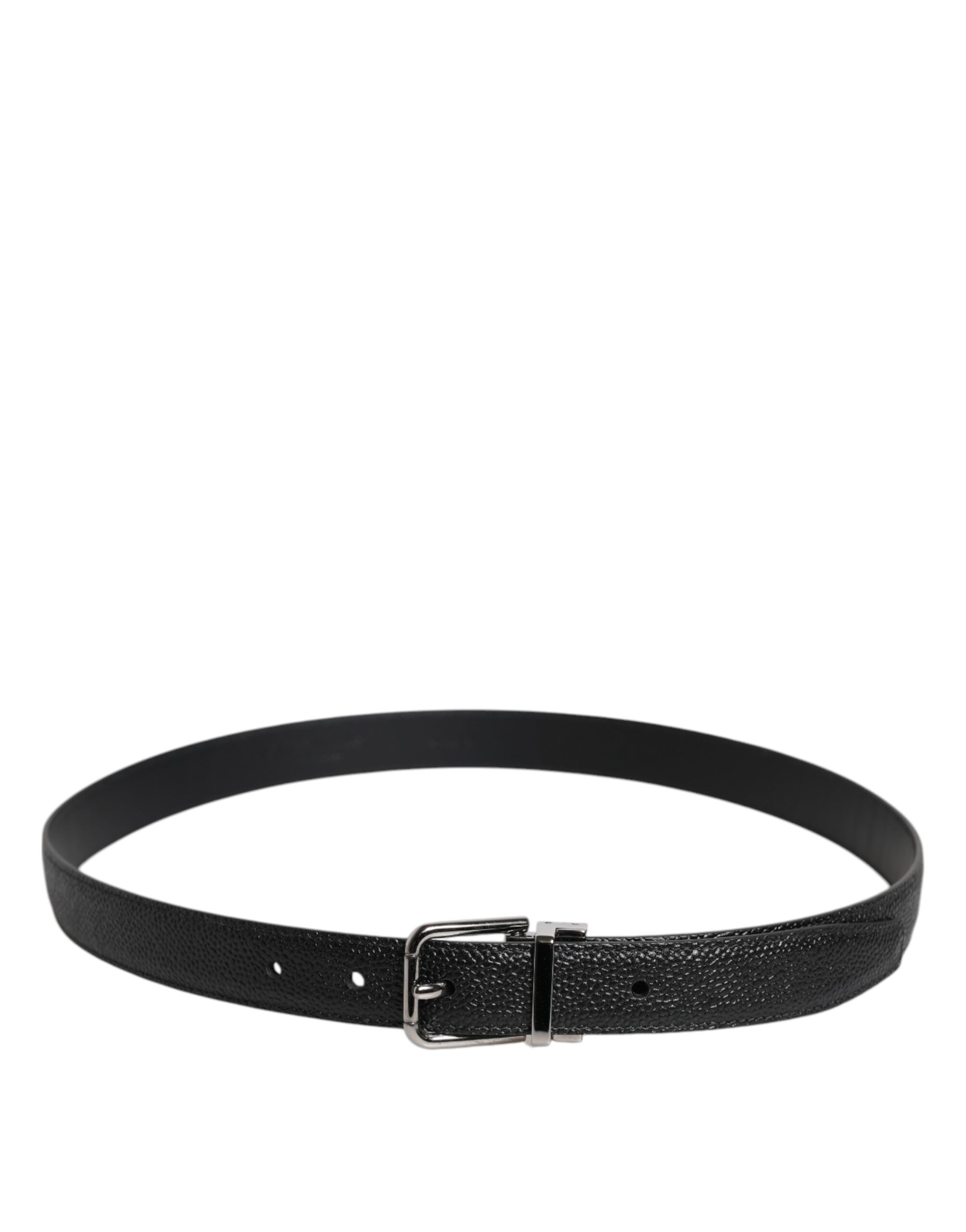 Textured Leather Silver Metal Buckle Men Men's Belt (Pre-Owned) - Dolce & Gabbana - Modalova