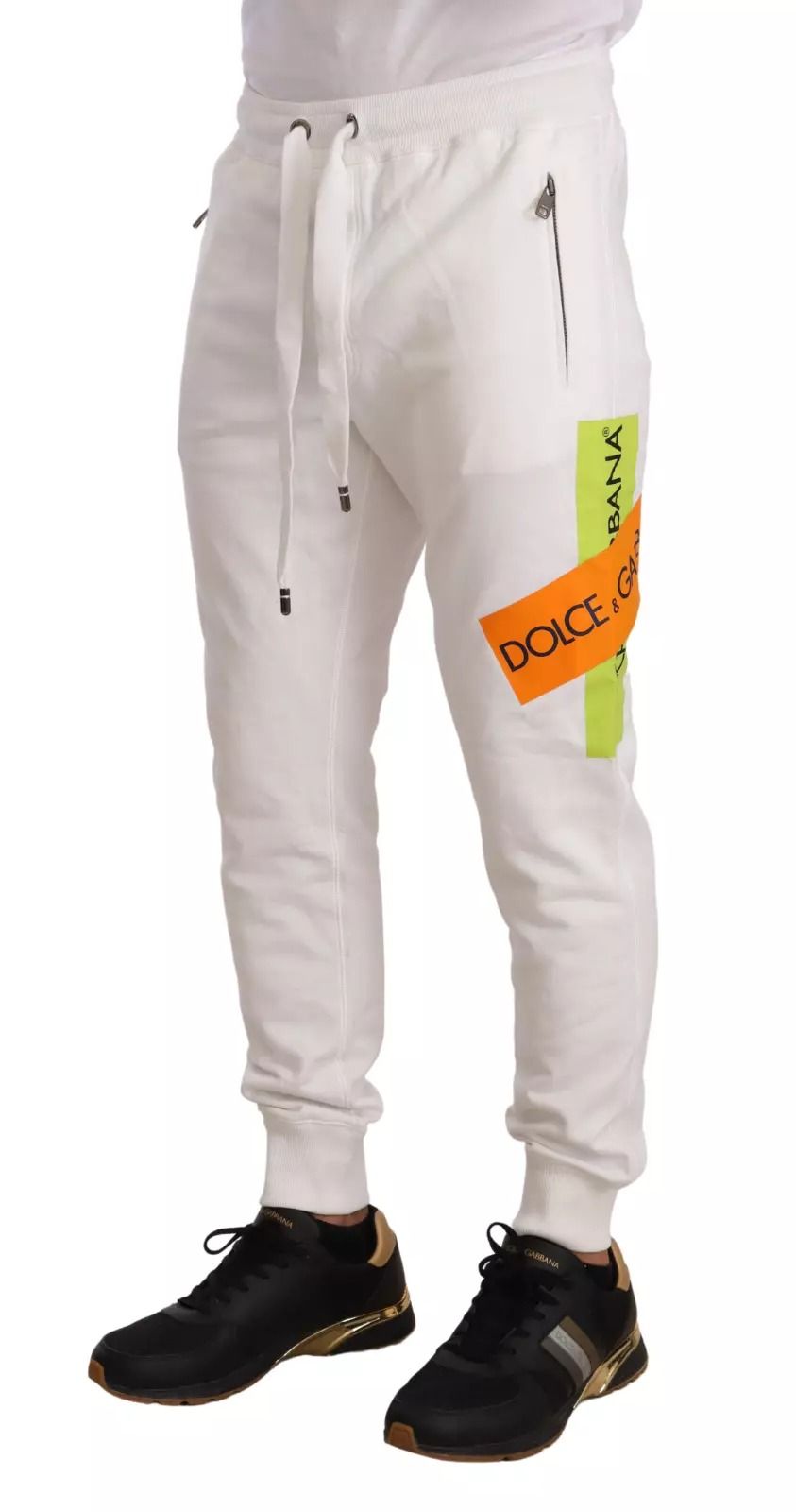 Cotton Logo Patch SweatMen's Jogging Men's Pants - Dolce & Gabbana - Modalova