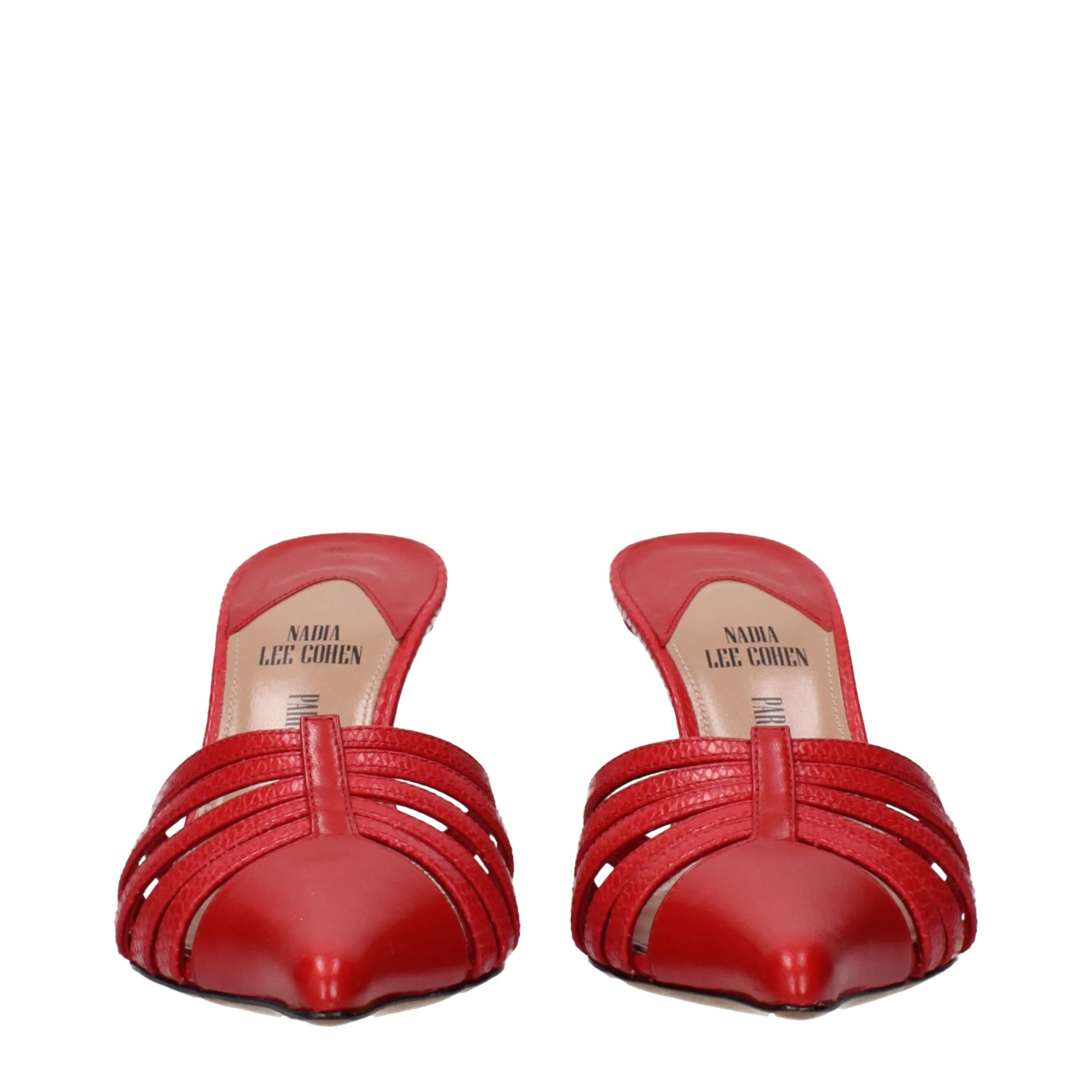 Leather Stiletto Heel Women's Sandals - Paris Texas - Modalova