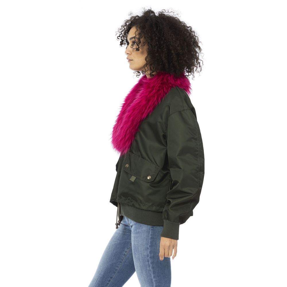 Green Polyamide Women Bomber Women's Jacket - Mr&Mrs Italy - Modalova