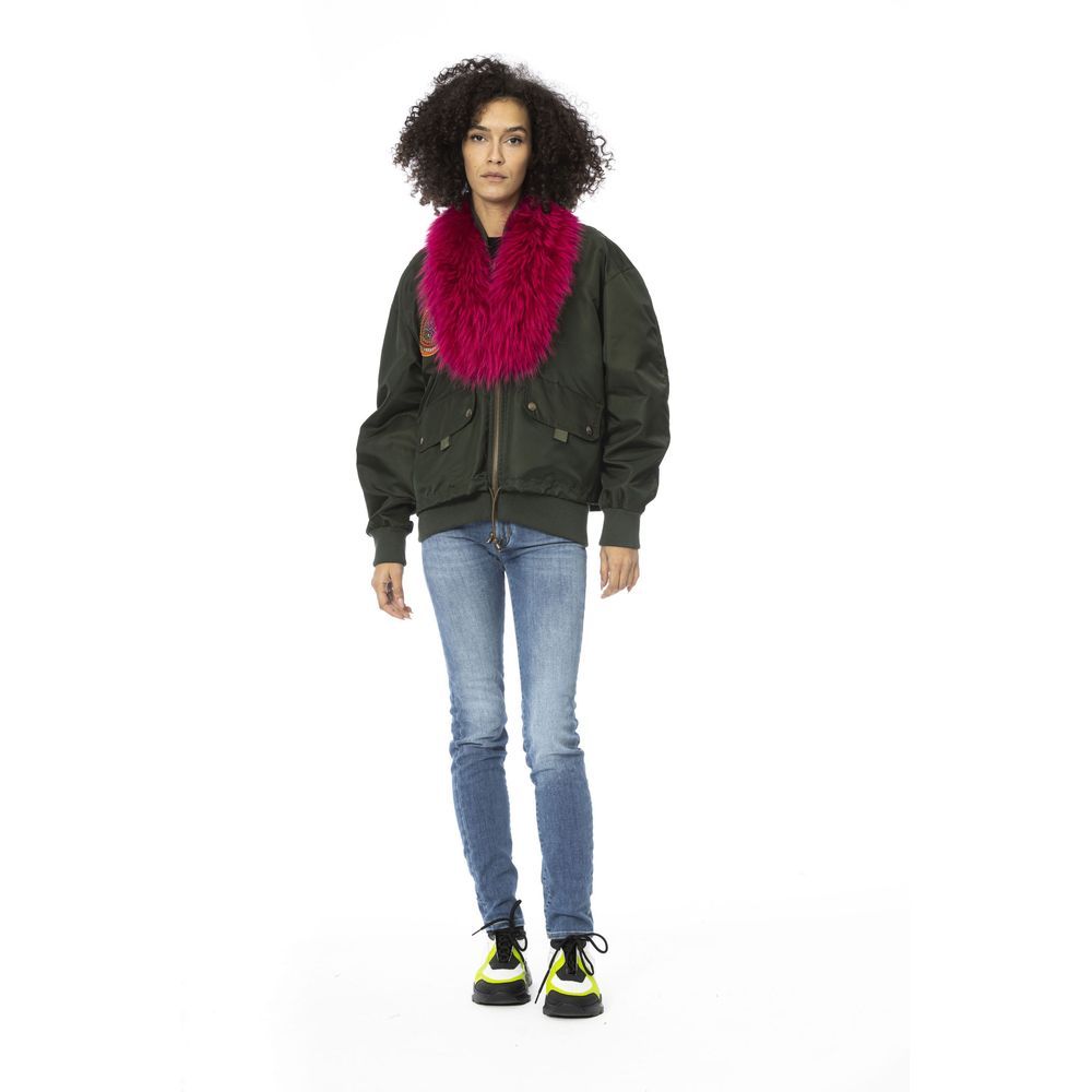Green Polyamide Women Bomber Women's Jacket - Mr&Mrs Italy - Modalova