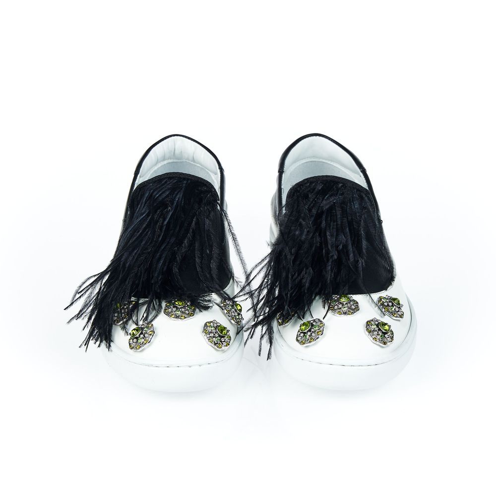 Black Leather Women Slip-On Women's Shoe - Mr&Mrs Italy - Modalova
