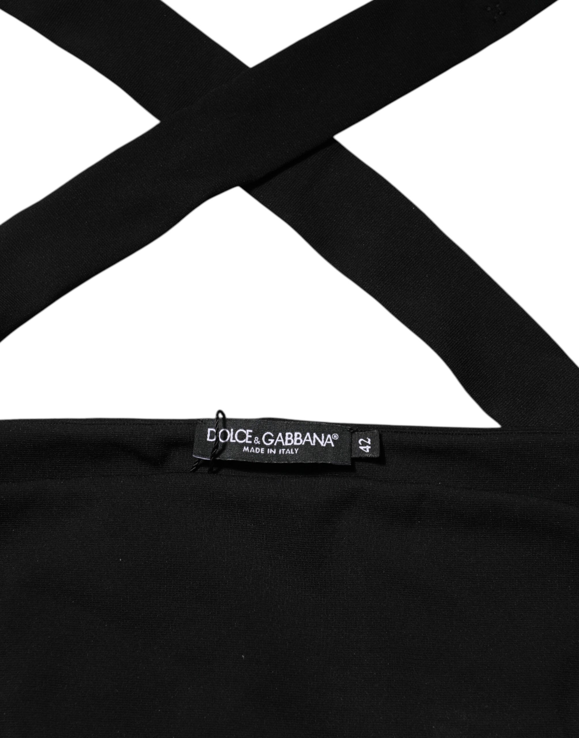 Viscose Halter Off Shoulder Cropped Women's Top (Pre-Owned) - Dolce & Gabbana - Modalova
