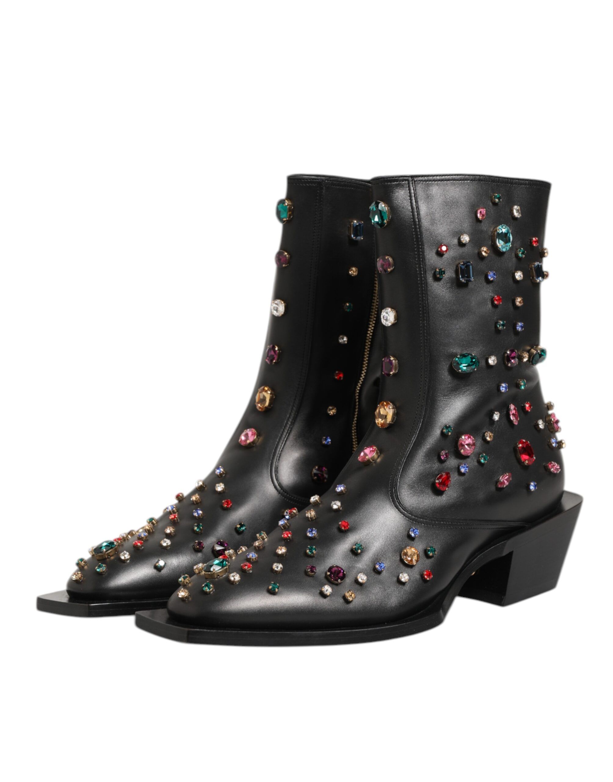Crystal Embellished Men Short Boots Men's Shoes - Dolce & Gabbana - Modalova