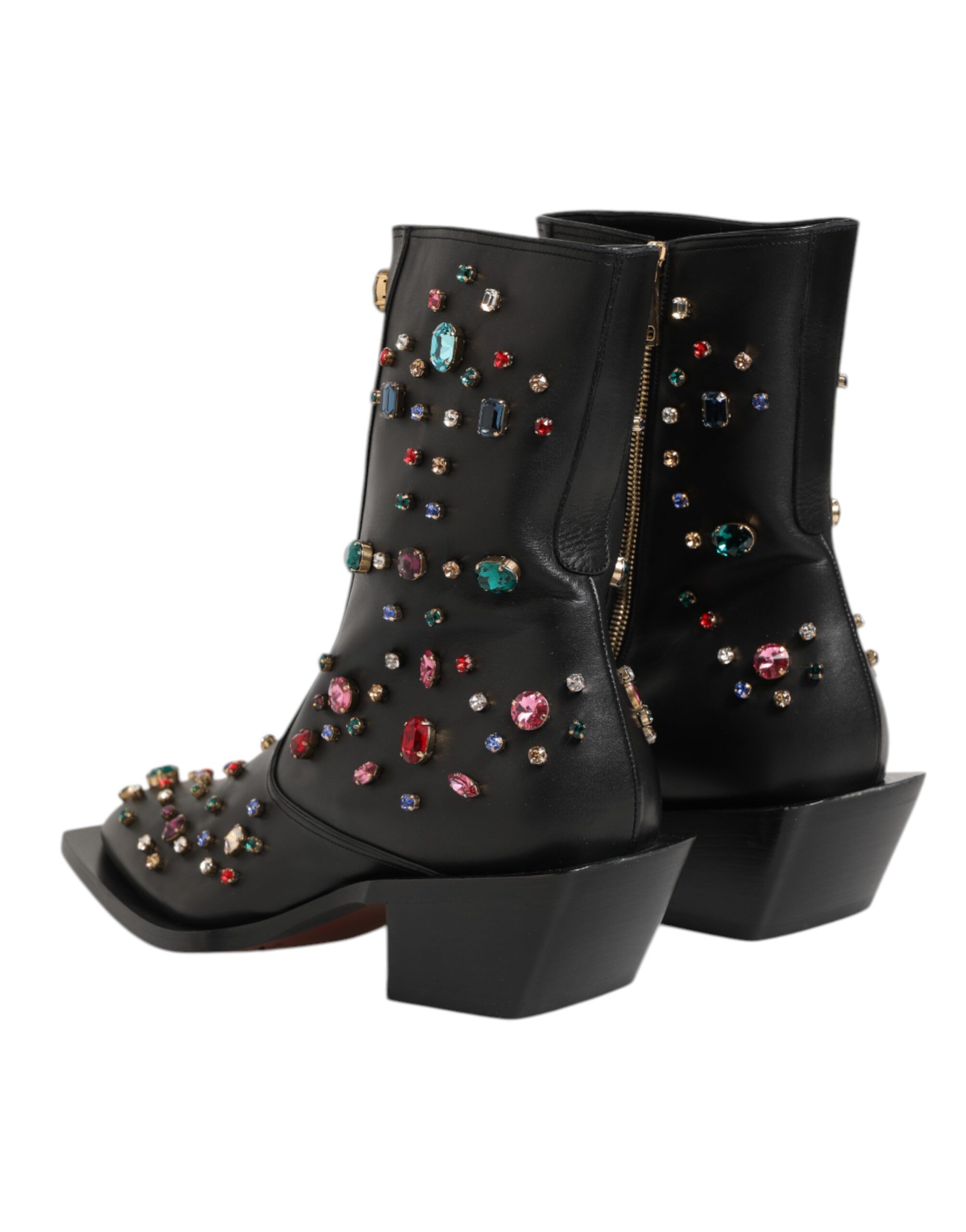 Crystal Embellished Men Short Boots Men's Shoes - Dolce & Gabbana - Modalova