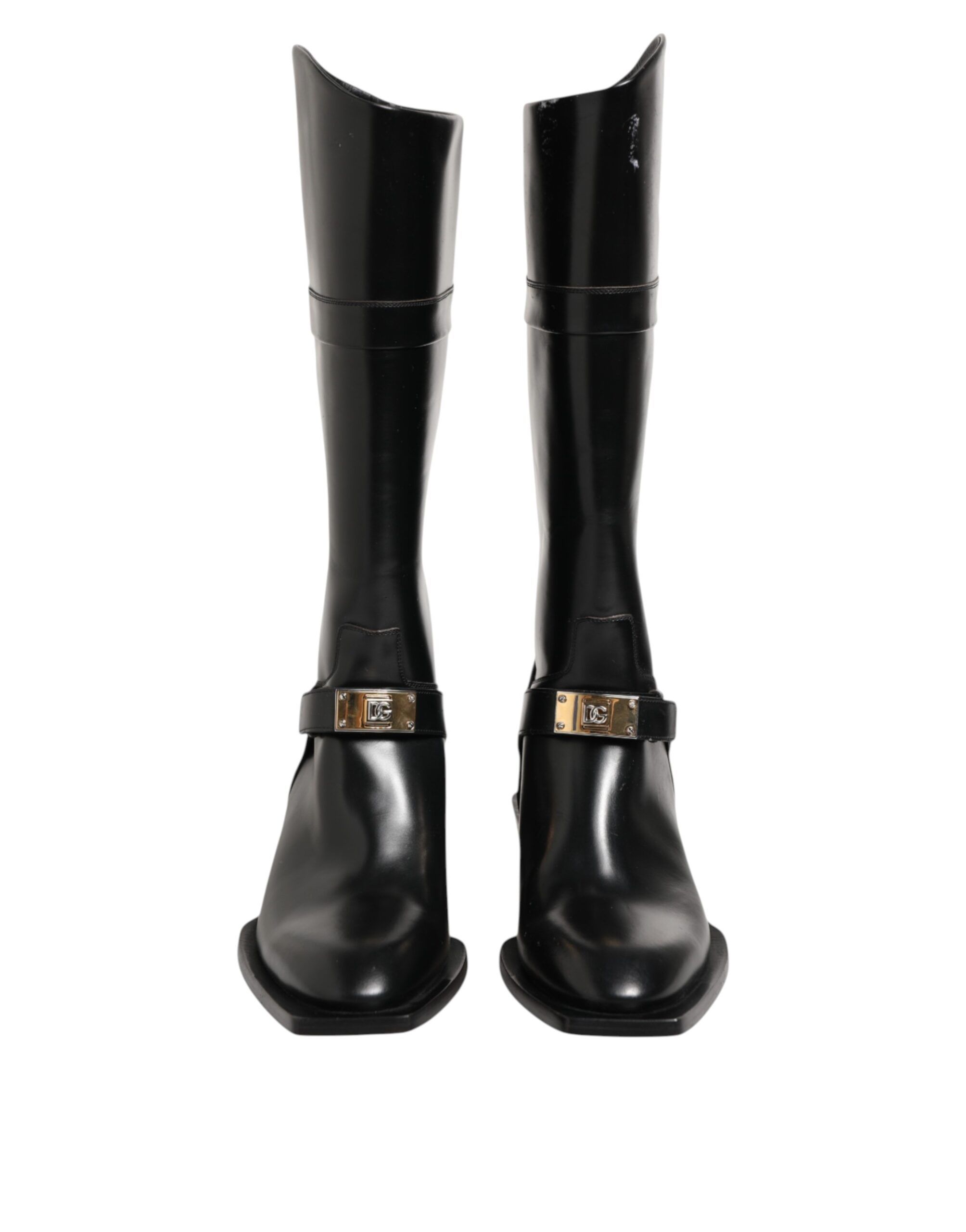 Logo Plaque Over The Calf Boots Men's Shoes (Pre-Owned) - Dolce & Gabbana - Modalova