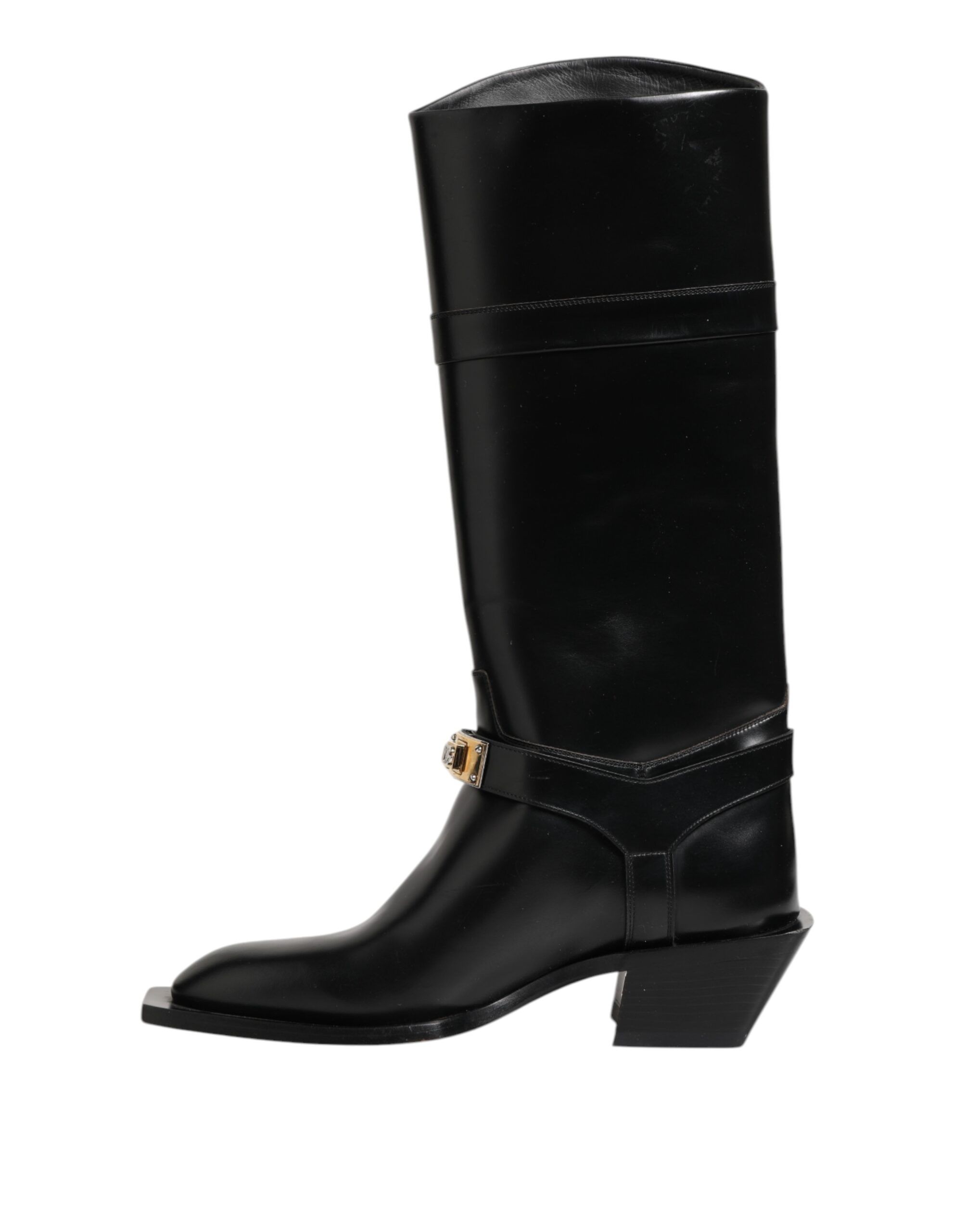 Logo Plaque Over The Calf Boots Men's Shoes (Pre-Owned) - Dolce & Gabbana - Modalova