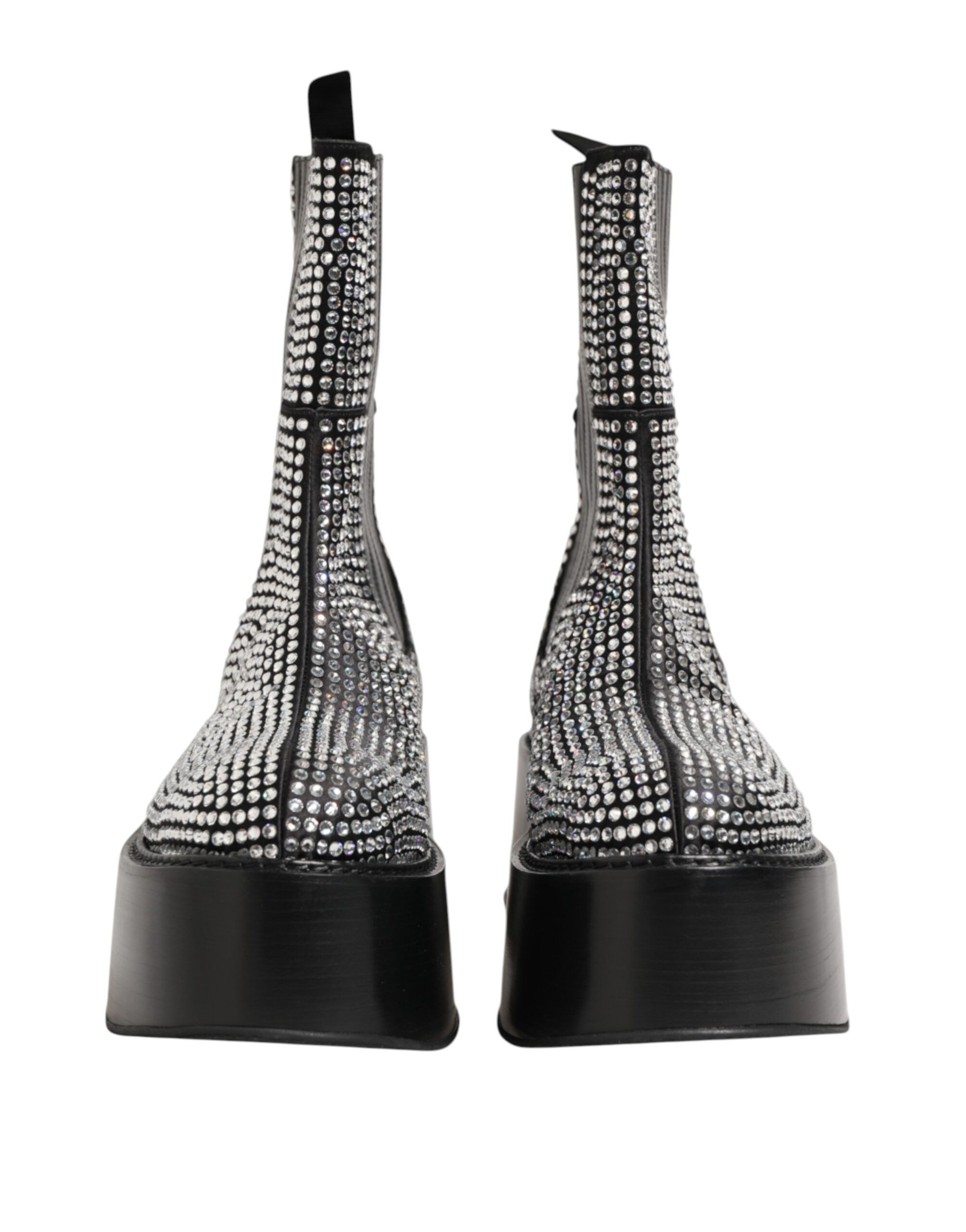 Crystal Strass Mid Calf Short Boots Men's Shoes - Dolce & Gabbana - Modalova