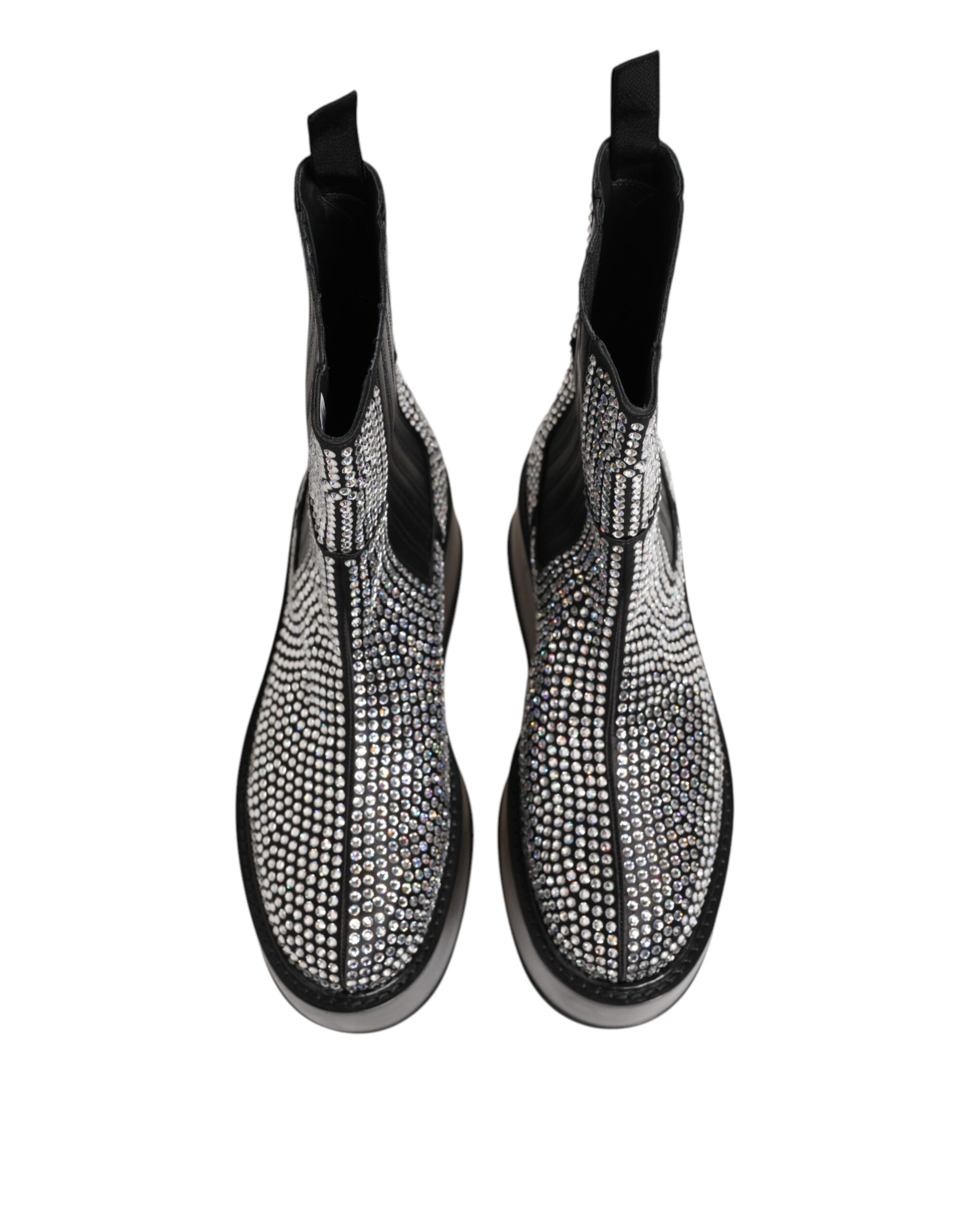 Crystal Strass Mid Calf Short Boots Men's Shoes - Dolce & Gabbana - Modalova