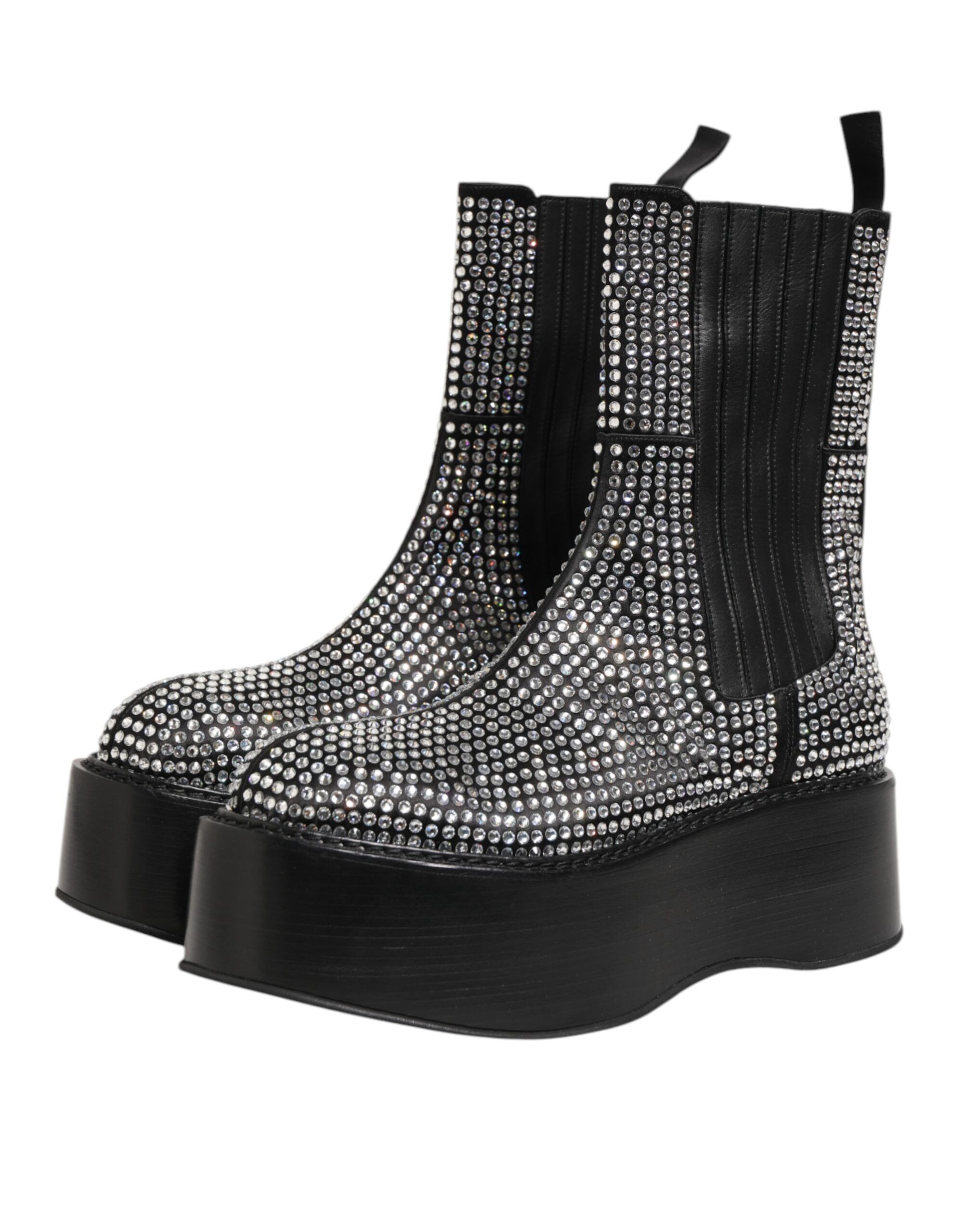 Crystal Strass Mid Calf Short Boots Men's Shoes - Dolce & Gabbana - Modalova