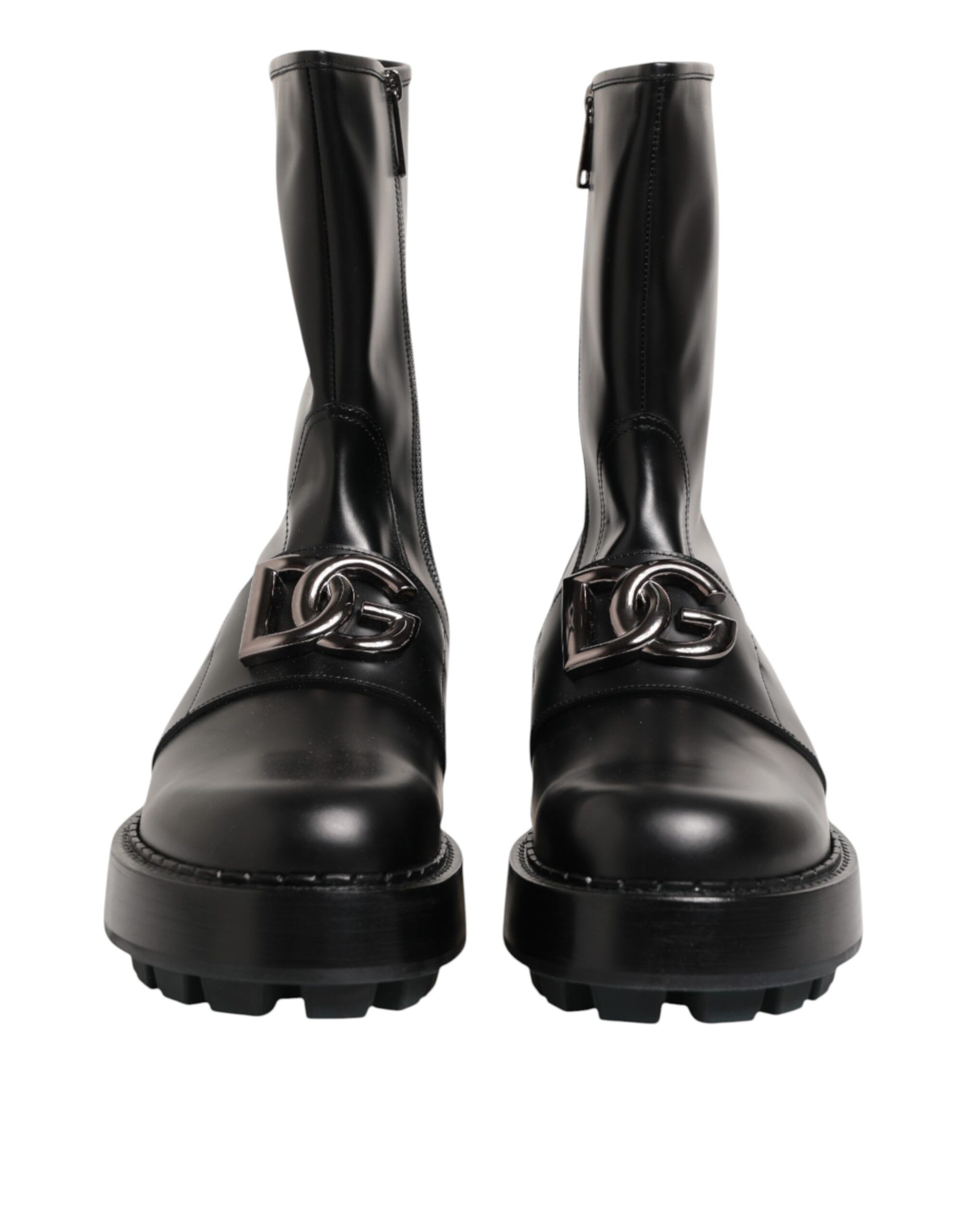 Logo Plaque Mid Calf Biker Boots Men's Shoes - Dolce & Gabbana - Modalova