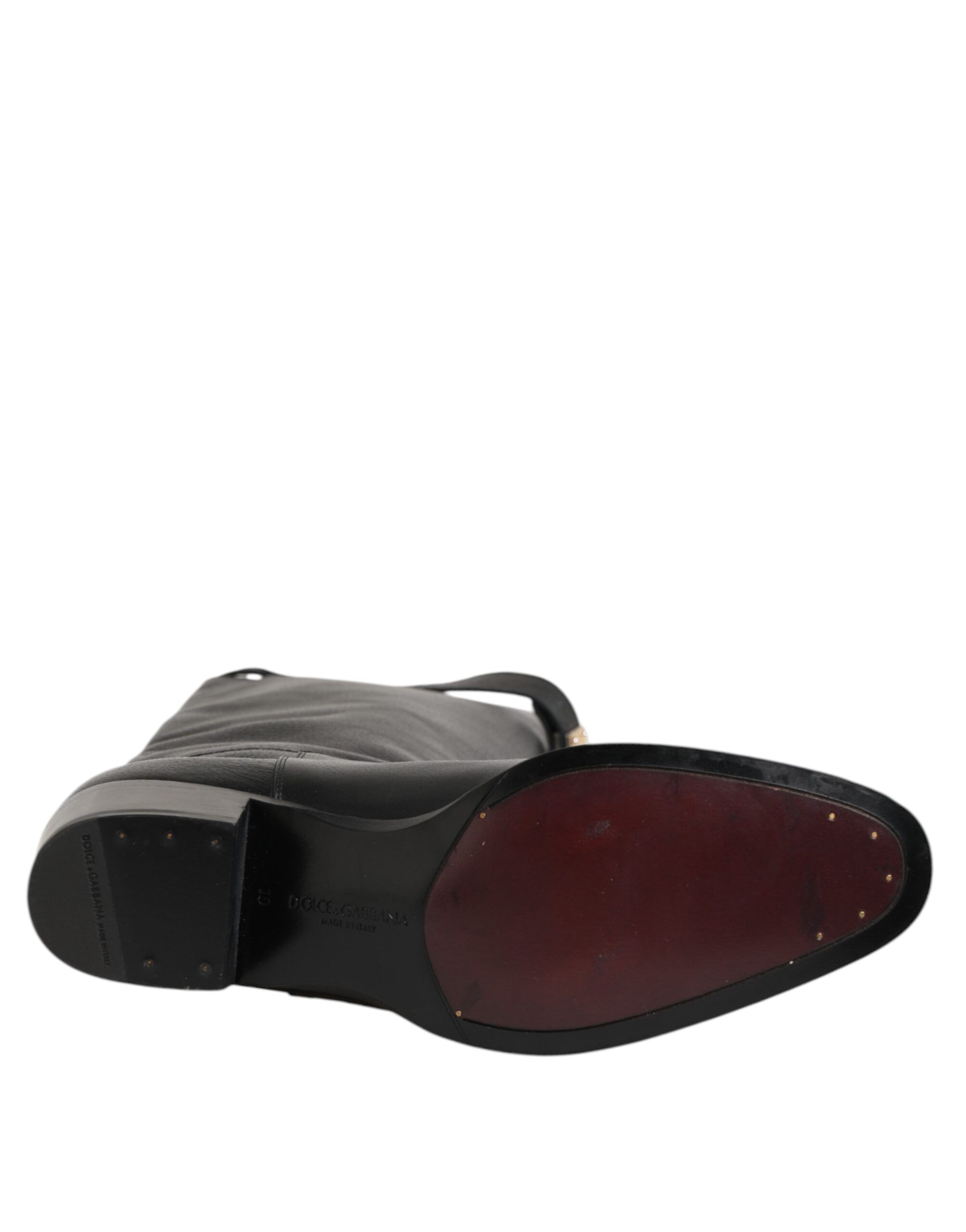 Logo Plaque Over The Calf Boots Men's Shoes - Dolce & Gabbana - Modalova
