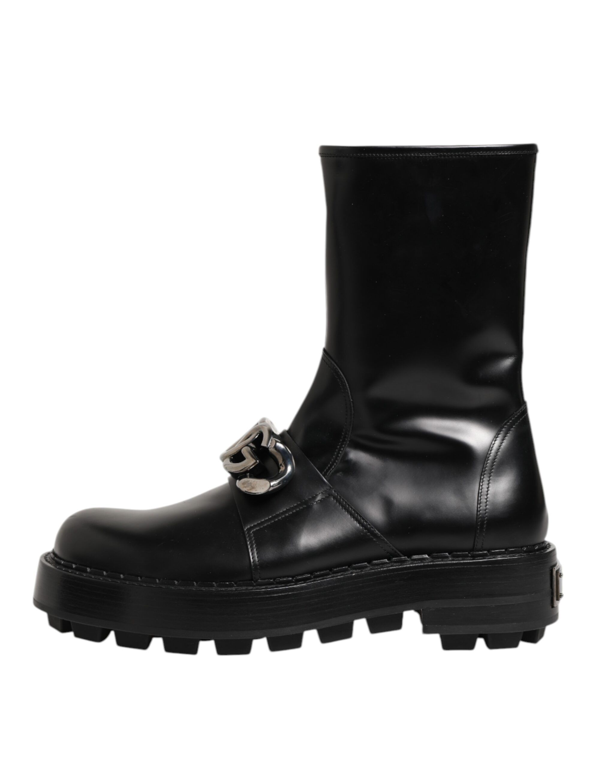 Logo Plaque Mid Calf Biker Boots Men's Shoes - Dolce & Gabbana - Modalova