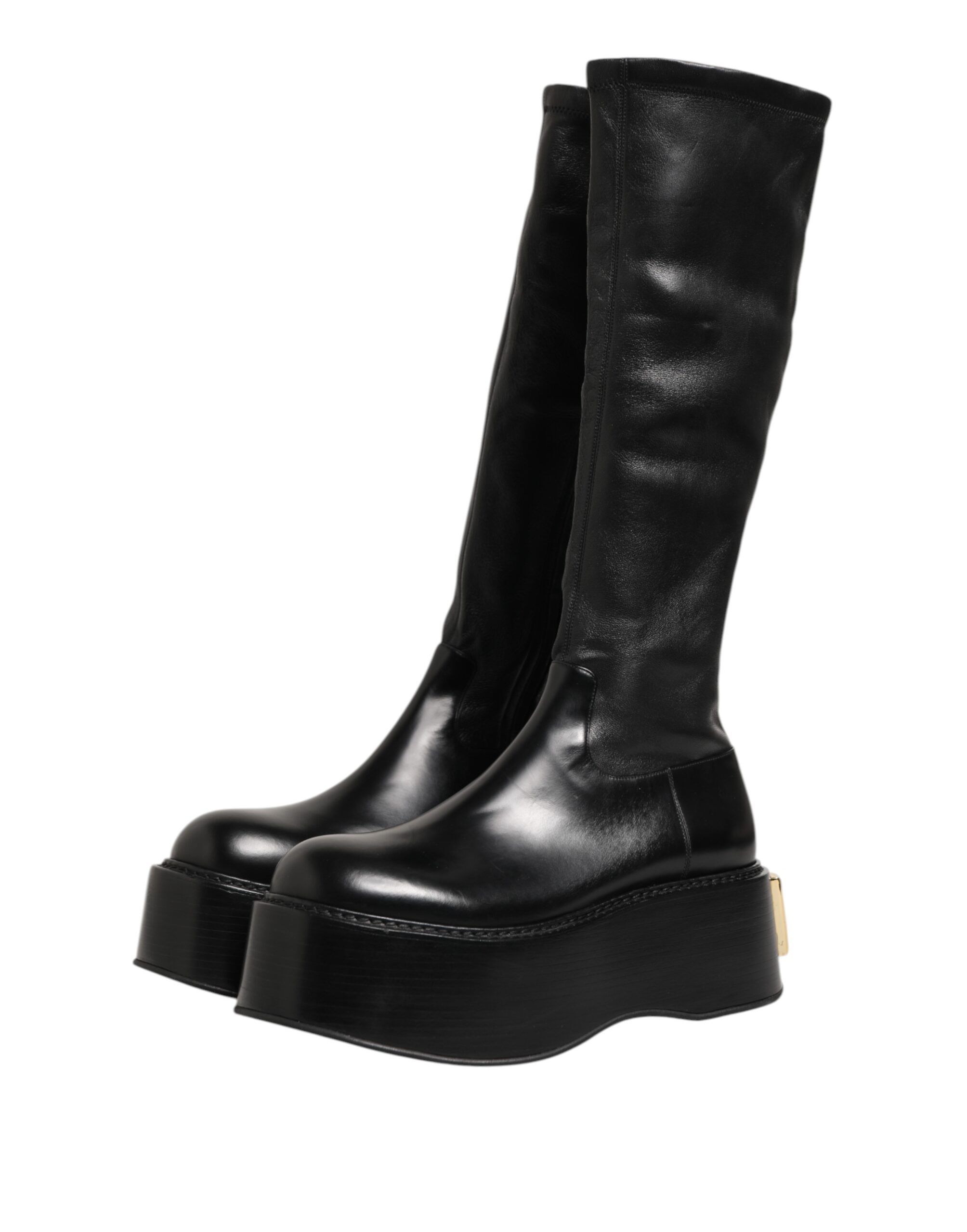 Logo Plaque Over The Calf Boots Men's Shoes - Dolce & Gabbana - Modalova