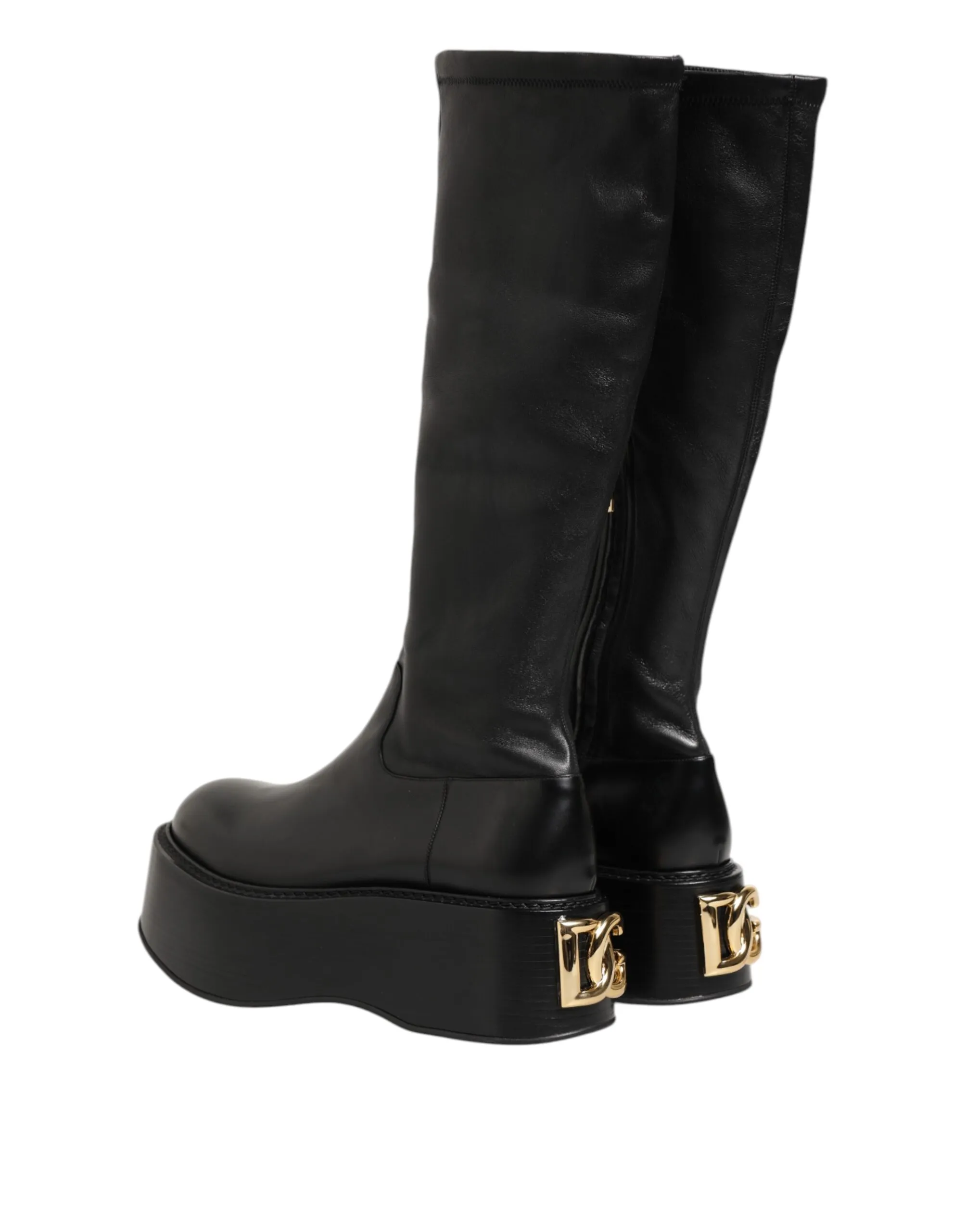 Logo Plaque Over The Calf Boots Men's Shoes - Dolce & Gabbana - Modalova