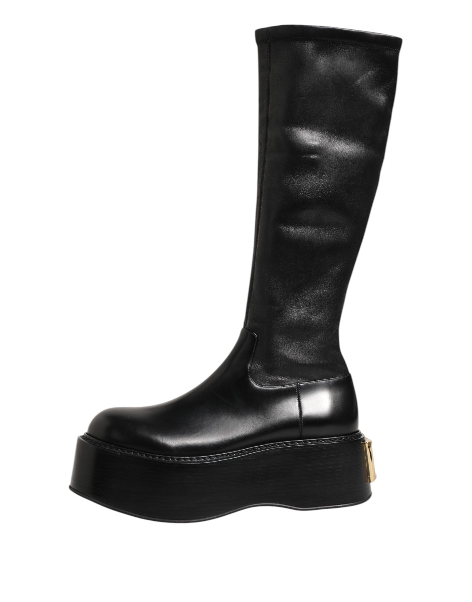 Logo Plaque Over The Calf Boots Men's Shoes - Dolce & Gabbana - Modalova