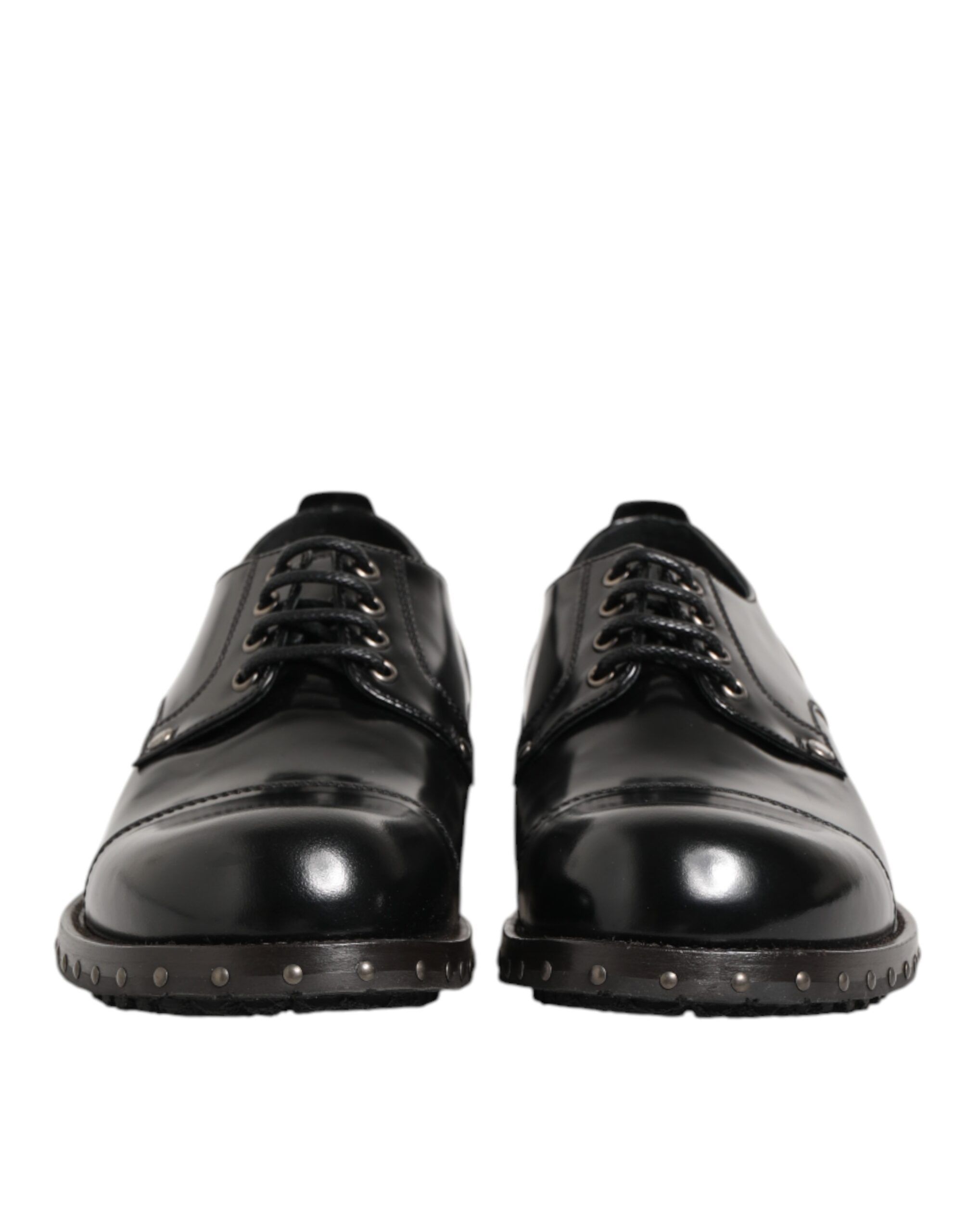 Leather Studded Men Formal Derby Men's Shoes - Dolce & Gabbana - Modalova