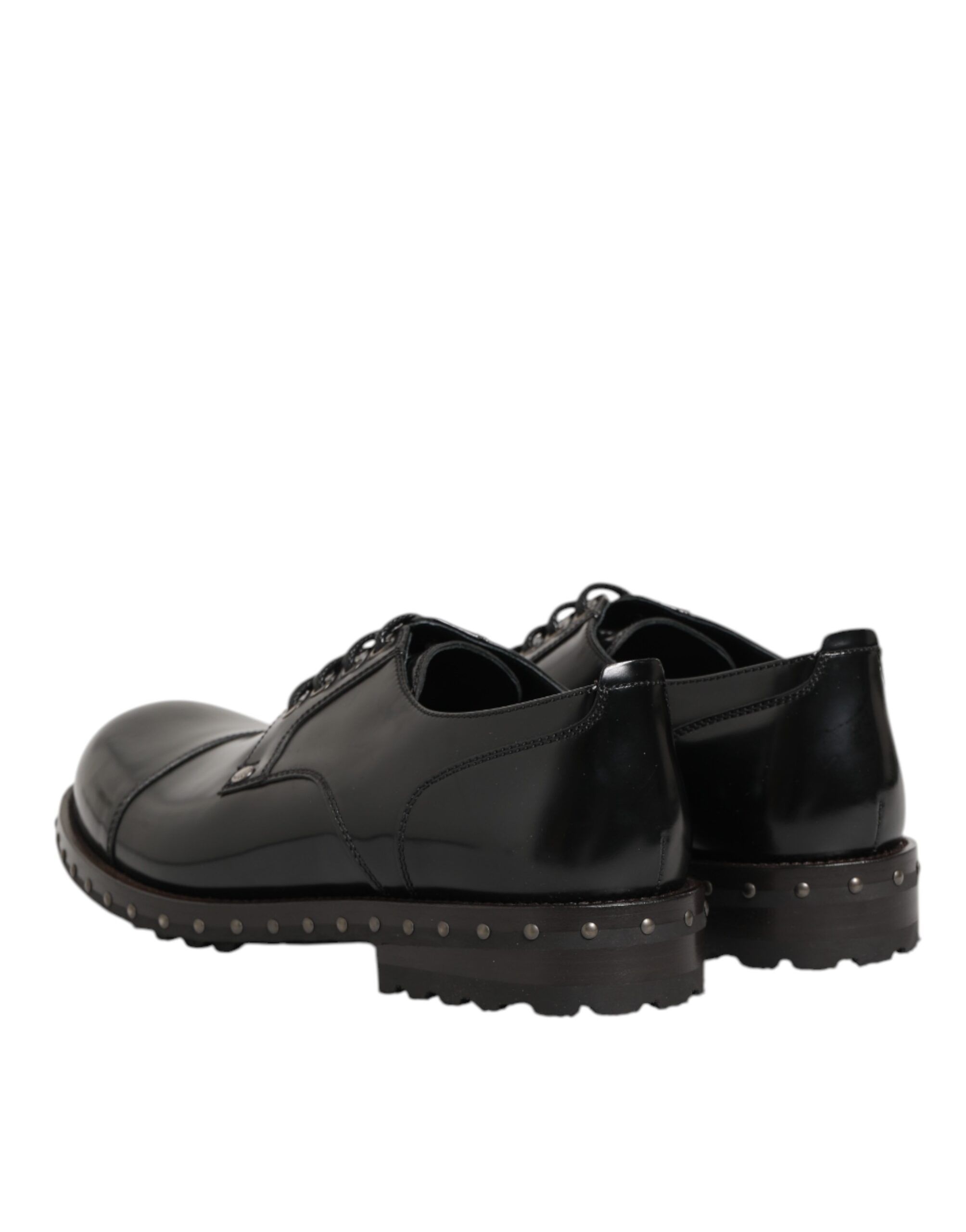 Leather Studded Men Formal Derby Men's Shoes - Dolce & Gabbana - Modalova