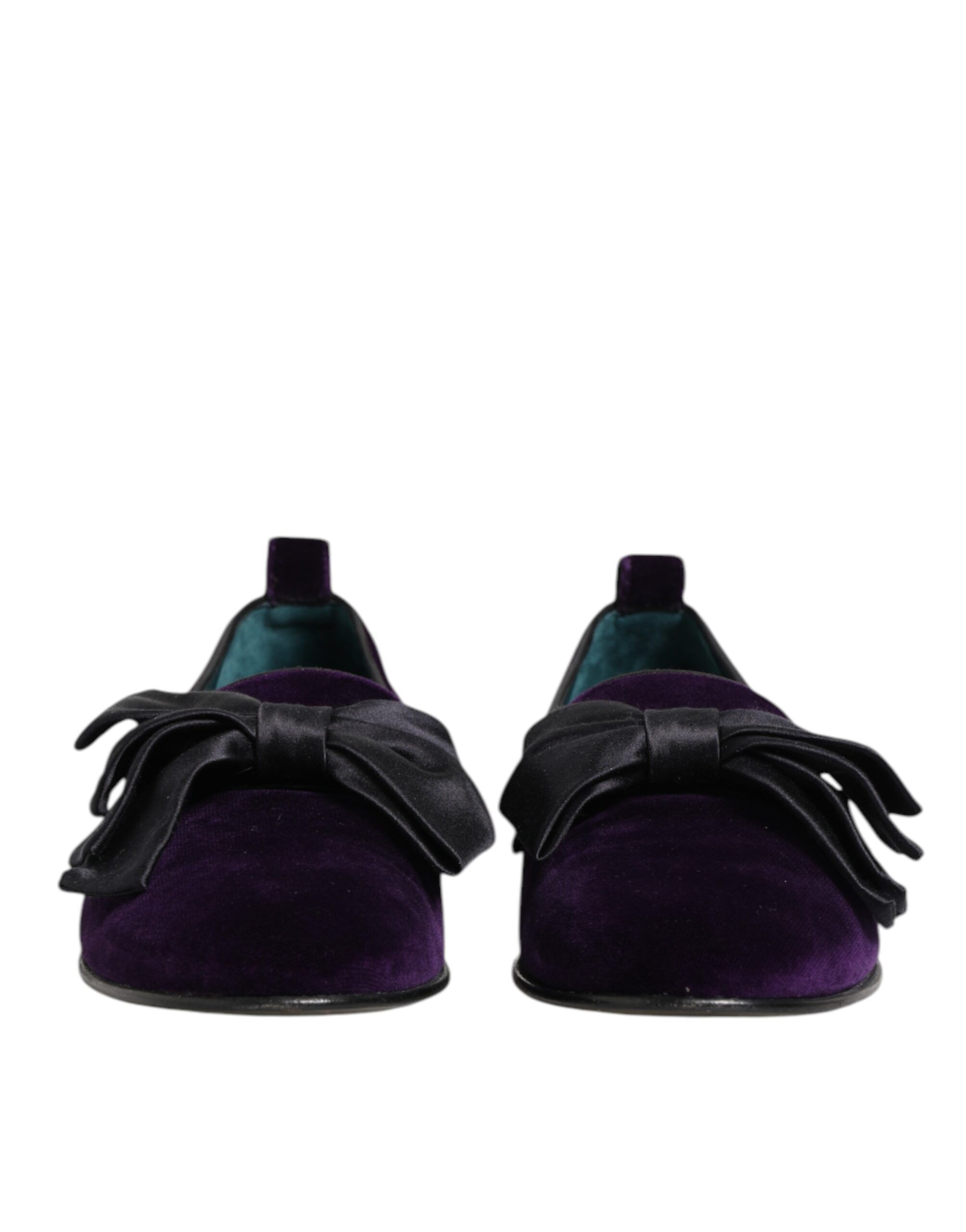 Suede Cotton Bow Slip On Loafers Men's Shoes (Pre-Owned) - Dolce & Gabbana - Modalova