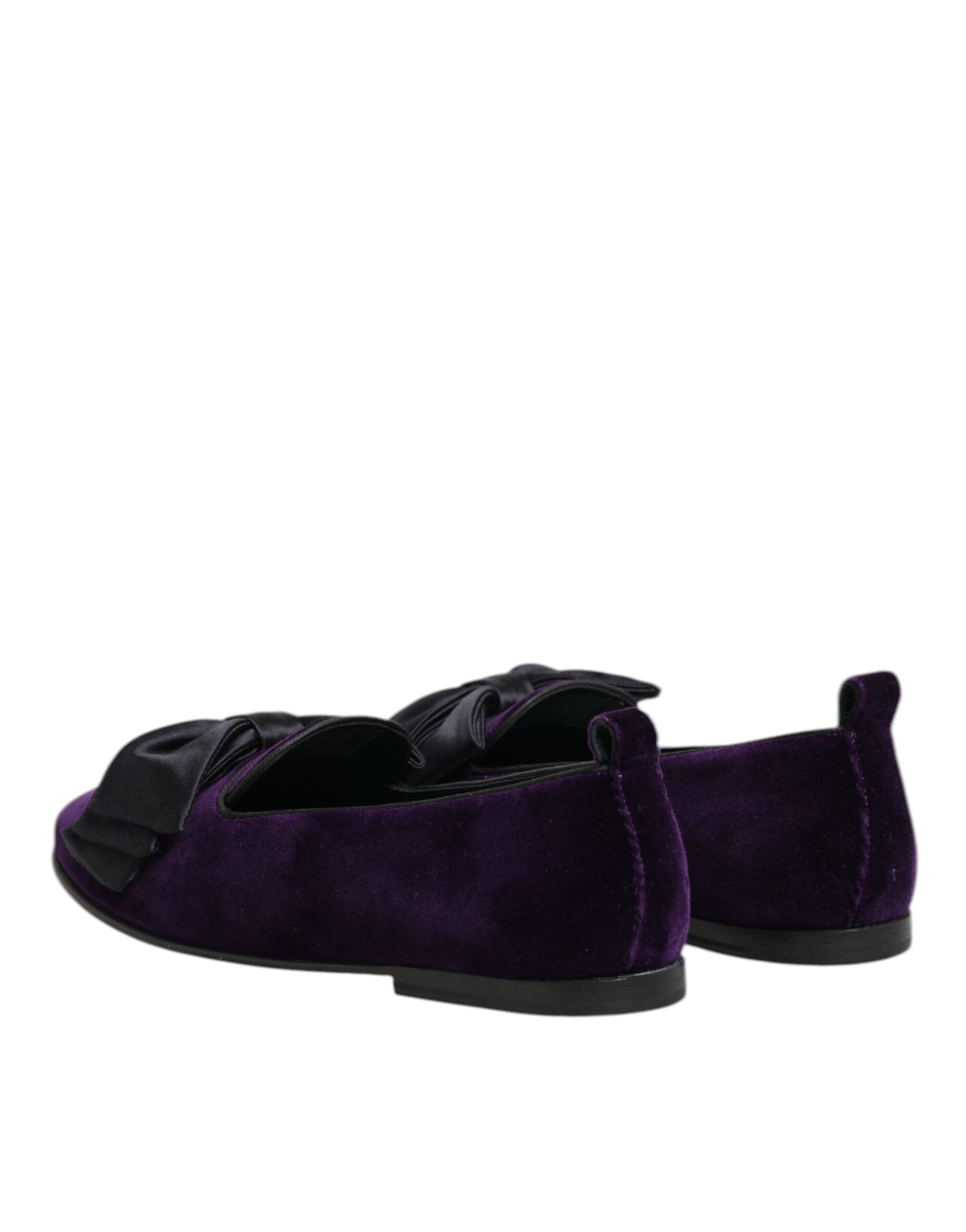 Suede Cotton Bow Slip On Loafers Men's Shoes (Pre-Owned) - Dolce & Gabbana - Modalova