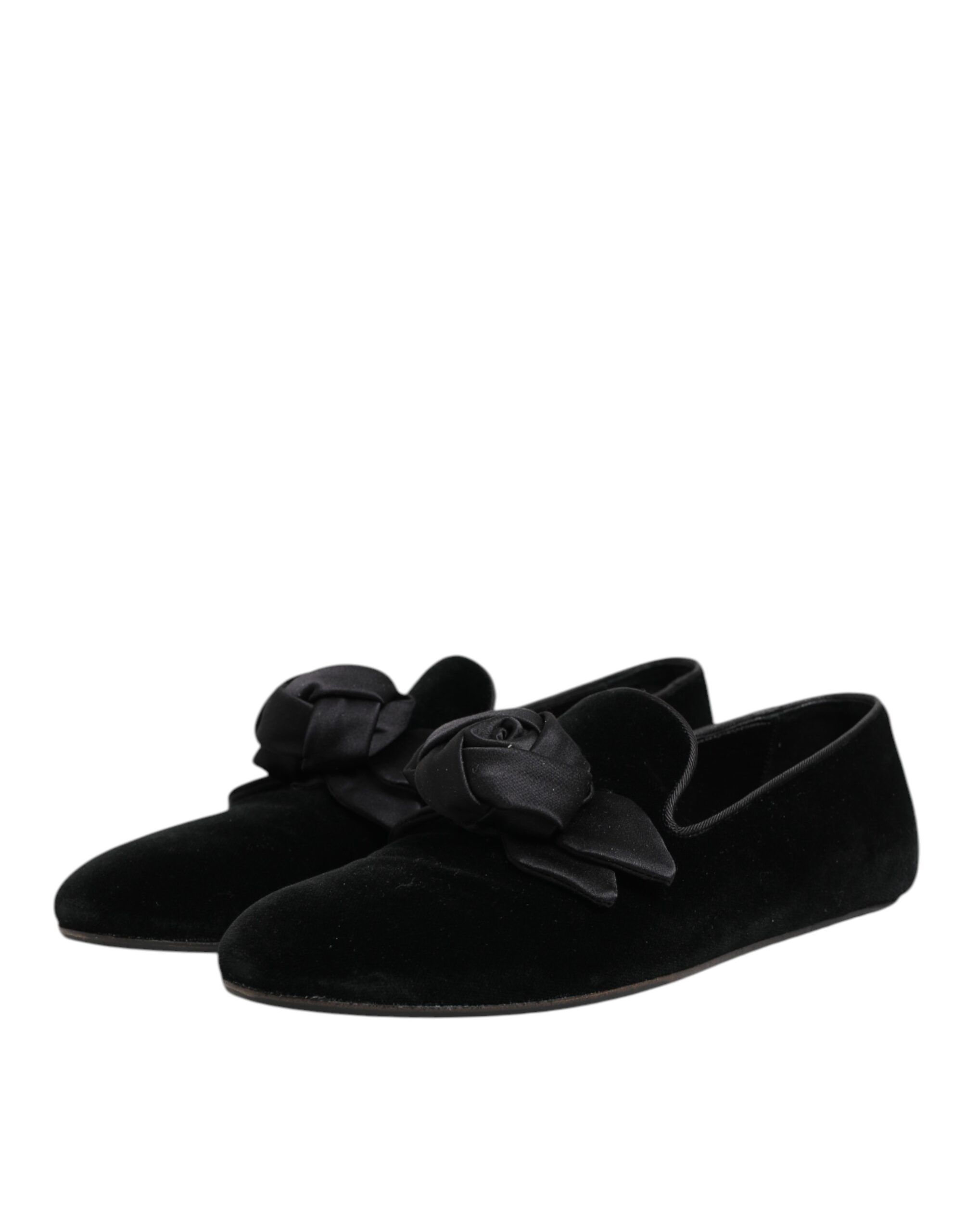 Suede Cotton Rose Slip On Loafers Men's Shoes - Dolce & Gabbana - Modalova