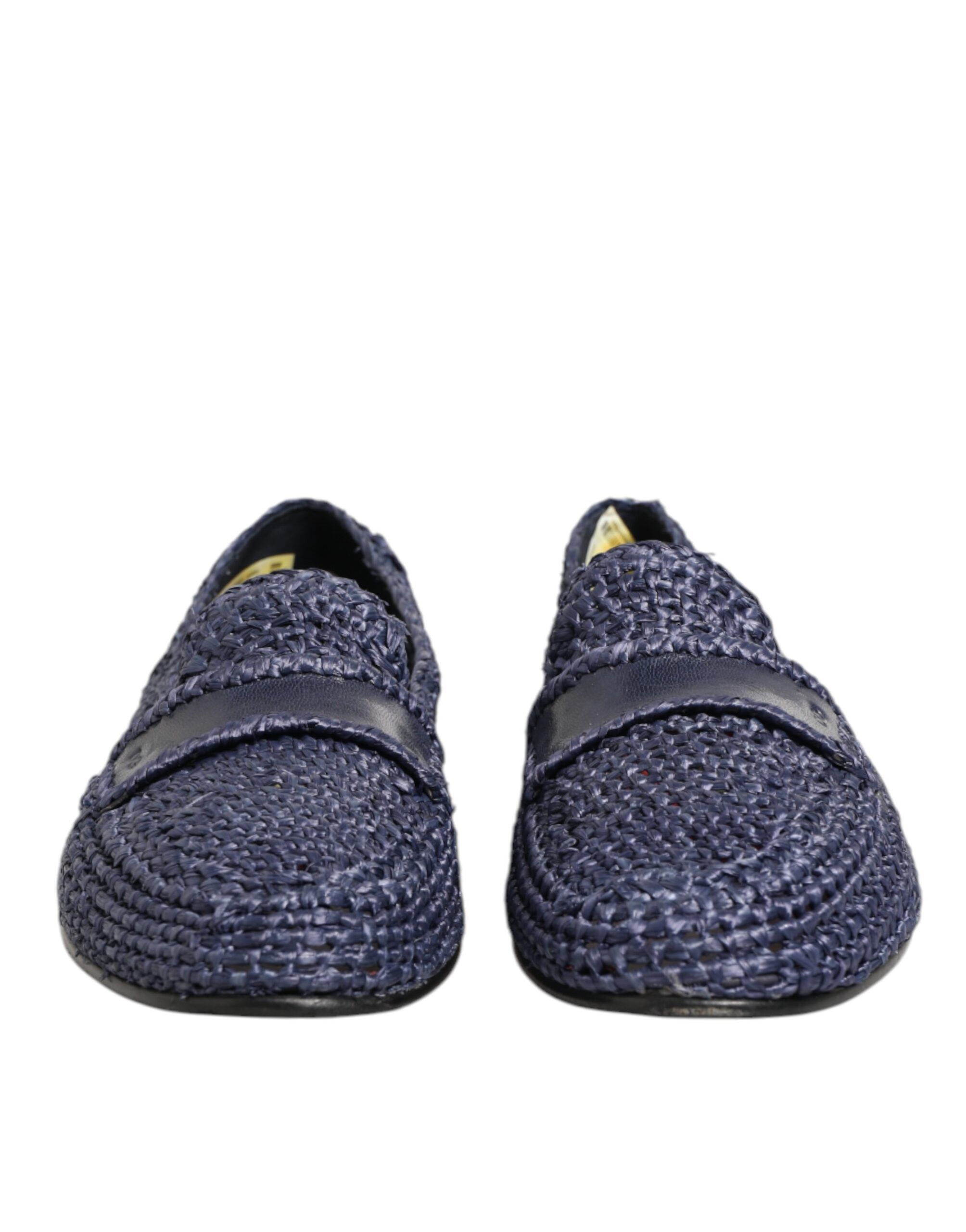 Woven Leather Slip On Loafers Men Men's Shoes (Pre-Owned) - Dolce & Gabbana - Modalova