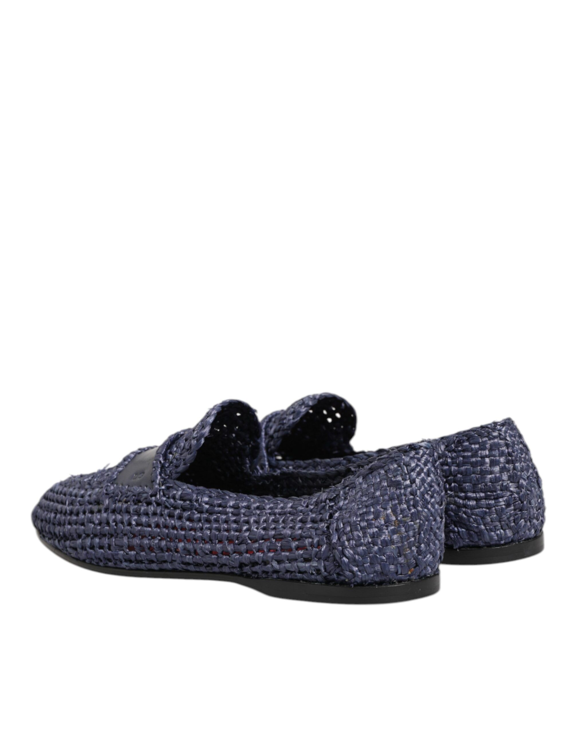 Woven Leather Slip On Loafers Men Men's Shoes (Pre-Owned) - Dolce & Gabbana - Modalova