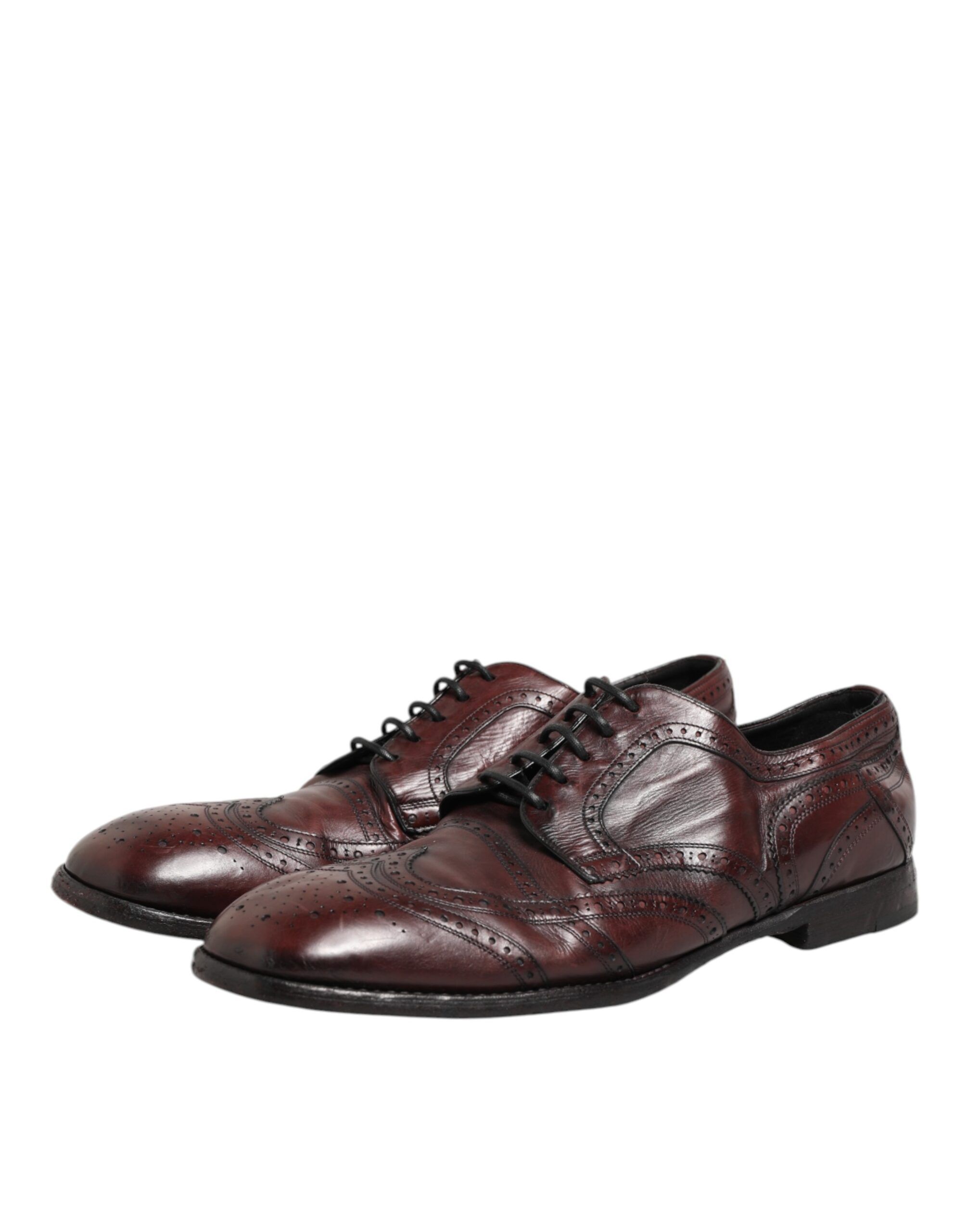 Leather Lace Up Dress Derby Men's Shoes (Pre-Owned) - Dolce & Gabbana - Modalova