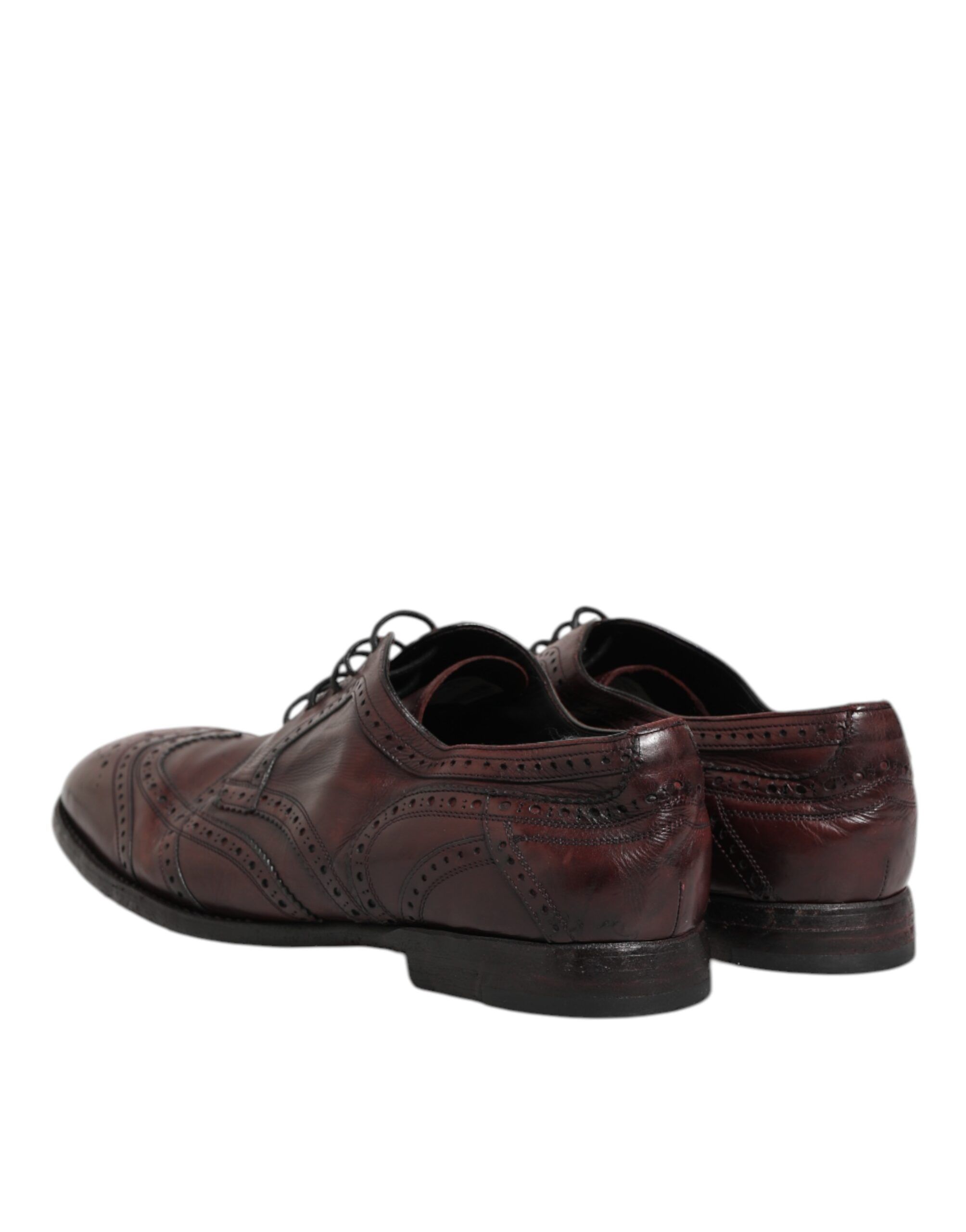 Leather Lace Up Dress Derby Men's Shoes (Pre-Owned) - Dolce & Gabbana - Modalova