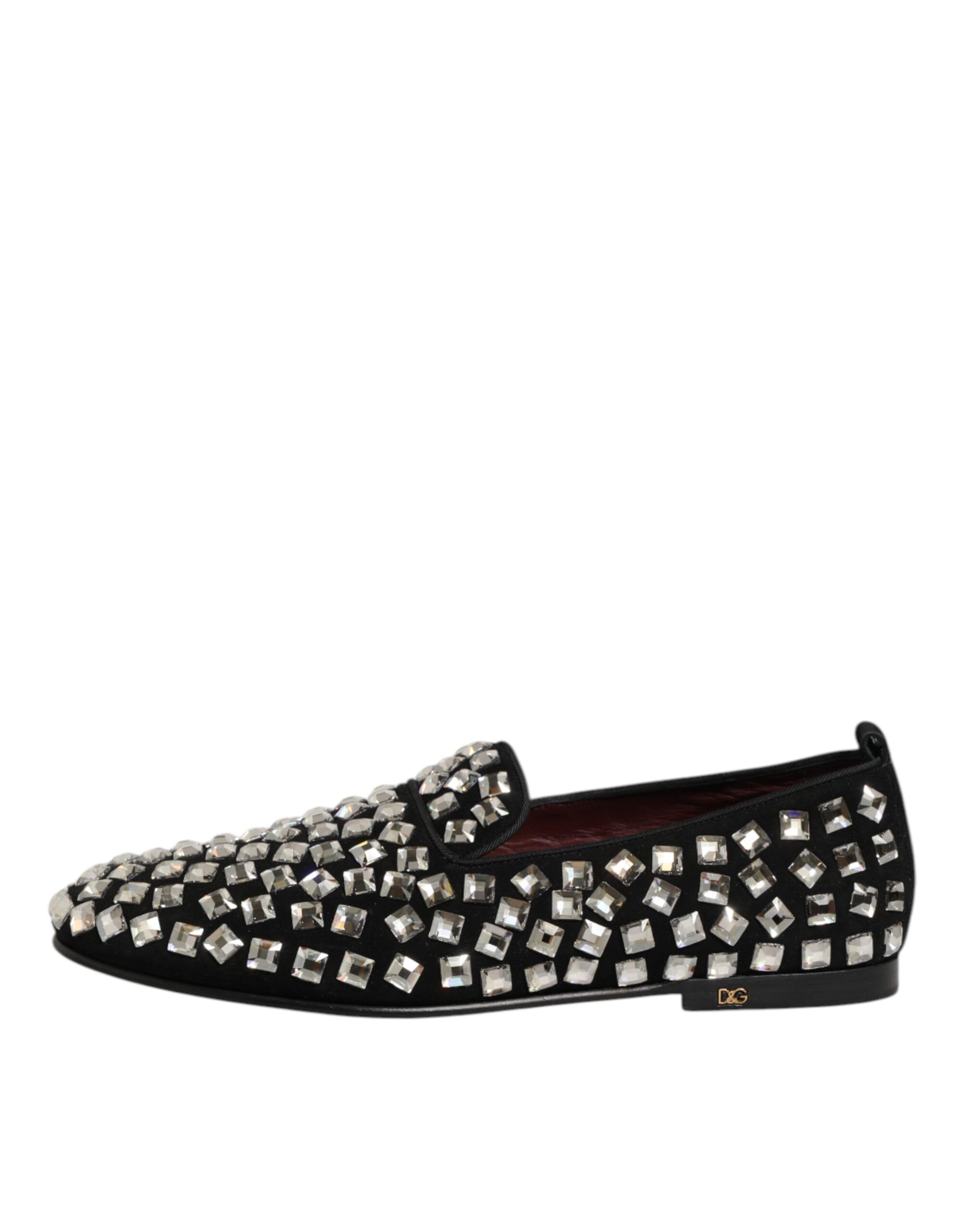 Suede Crystals Loafers Men Dress Men's Shoes (Pre-Owned) - Dolce & Gabbana - Modalova