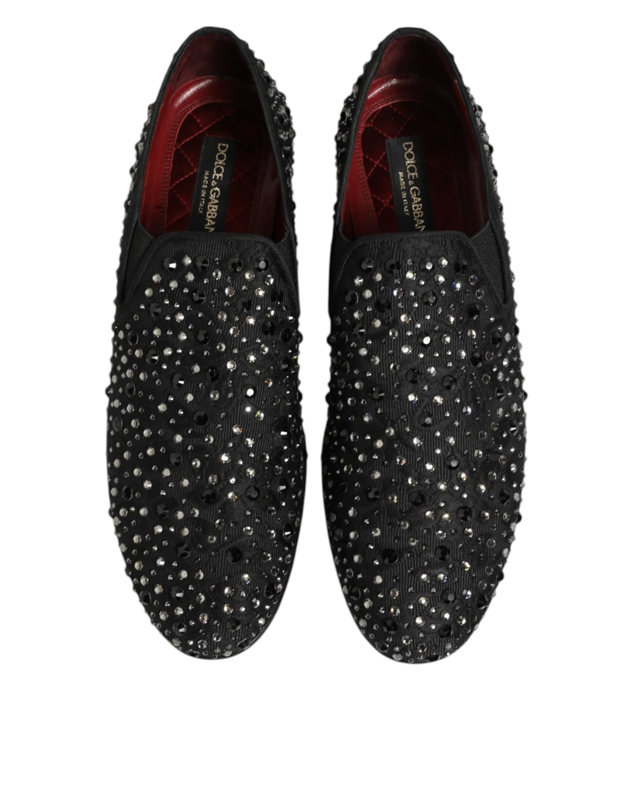 Suede Crystal Embellished Loafer Men's Shoes (Pre-Owned) - Dolce & Gabbana - Modalova