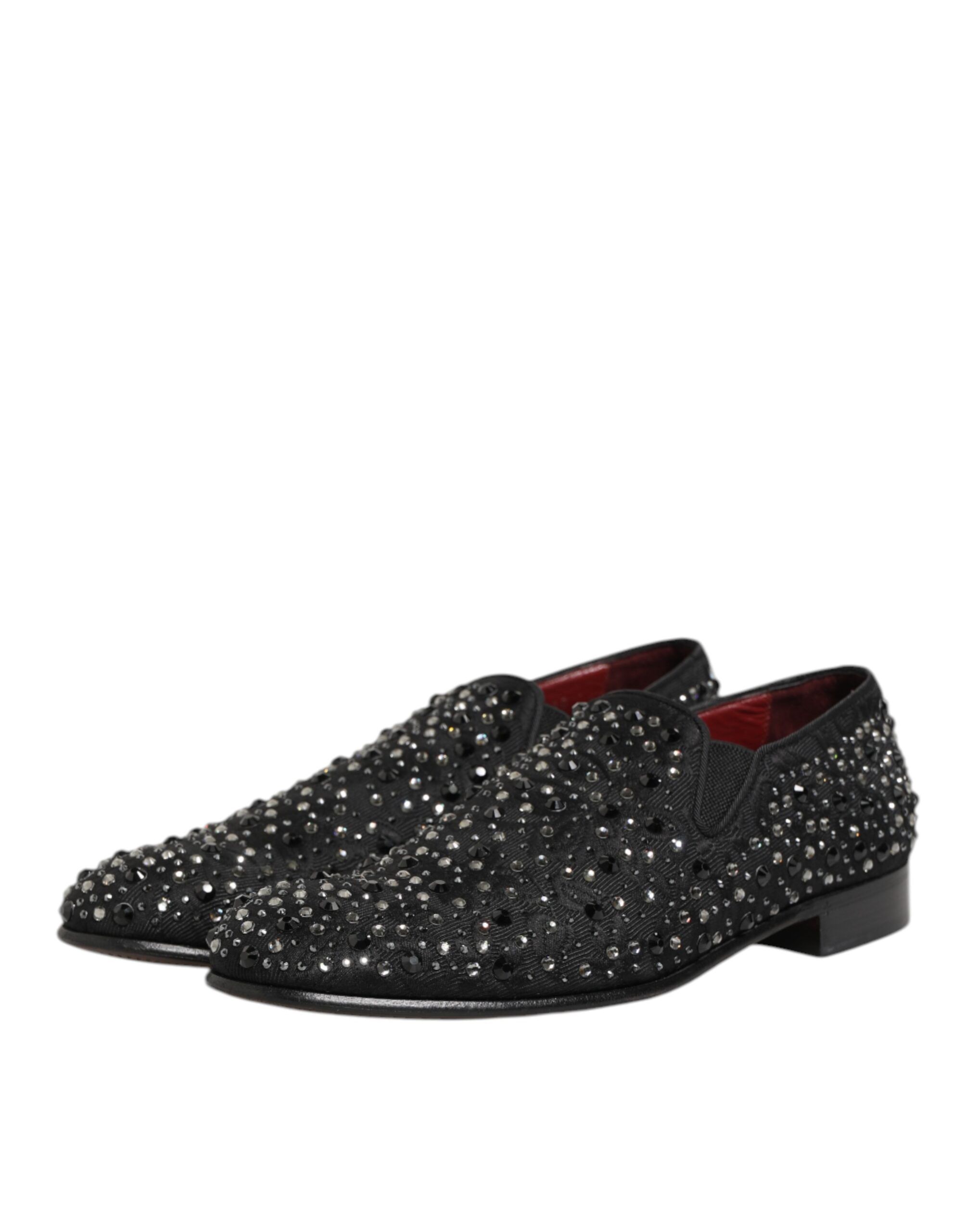 Suede Crystal Embellished Loafer Men's Shoes (Pre-Owned) - Dolce & Gabbana - Modalova